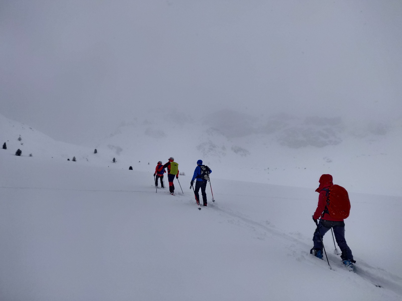 en direction du col des Ourdeis 