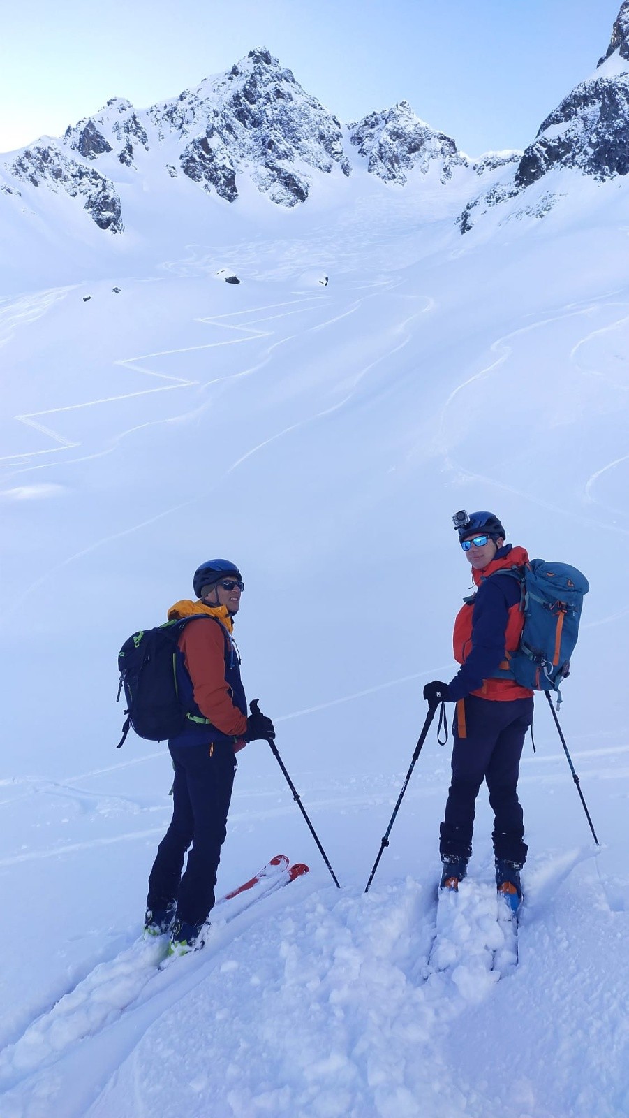  Papa et moi de retour dans le vallon après le pic de la pierre