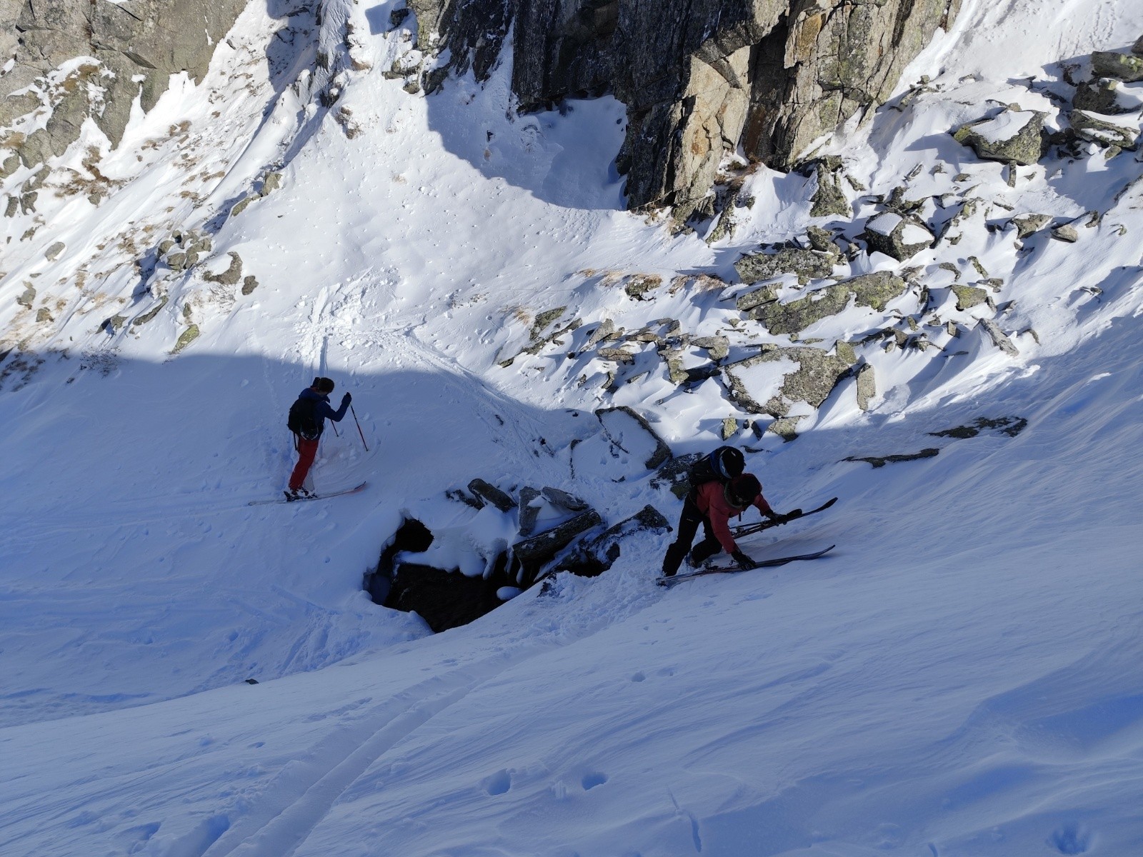 Montée dans le canyon 