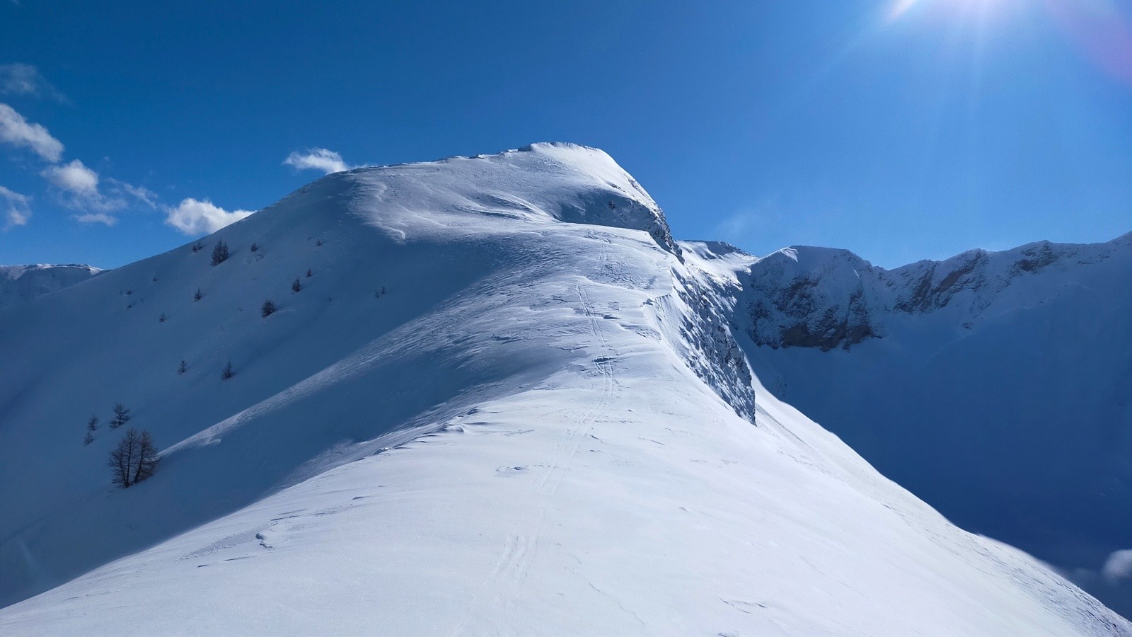  Crête Bonaparré montant au Piolit vue du col