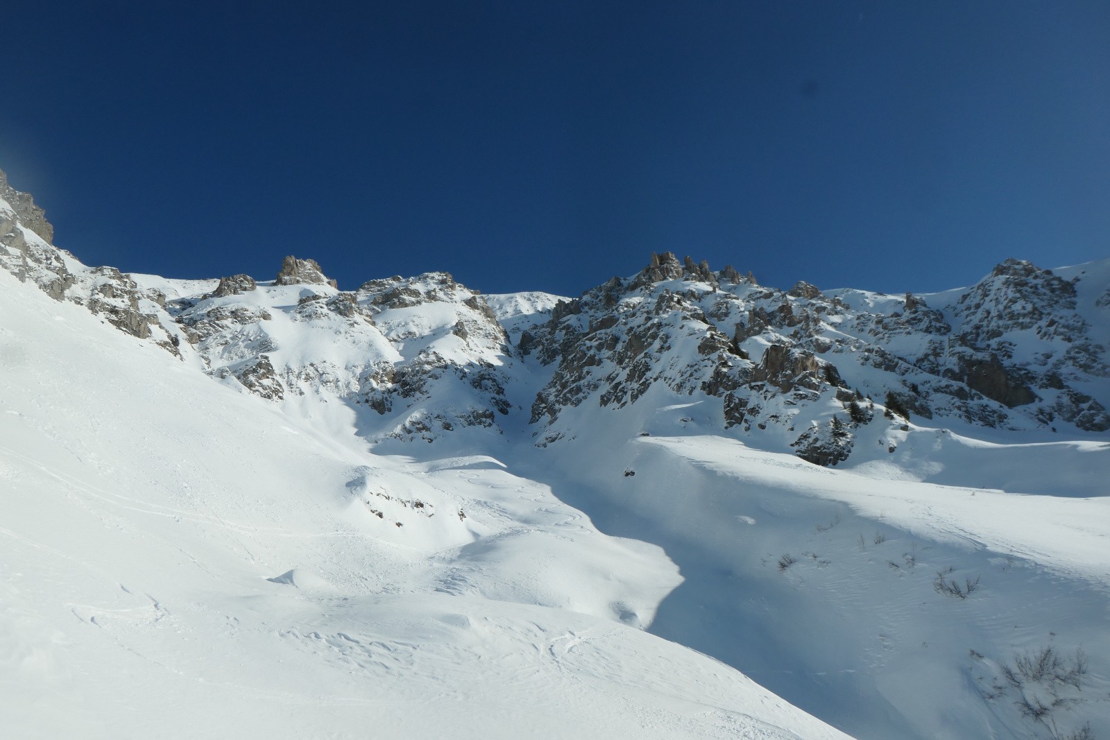 Vue d'ensemble de la partie haute 