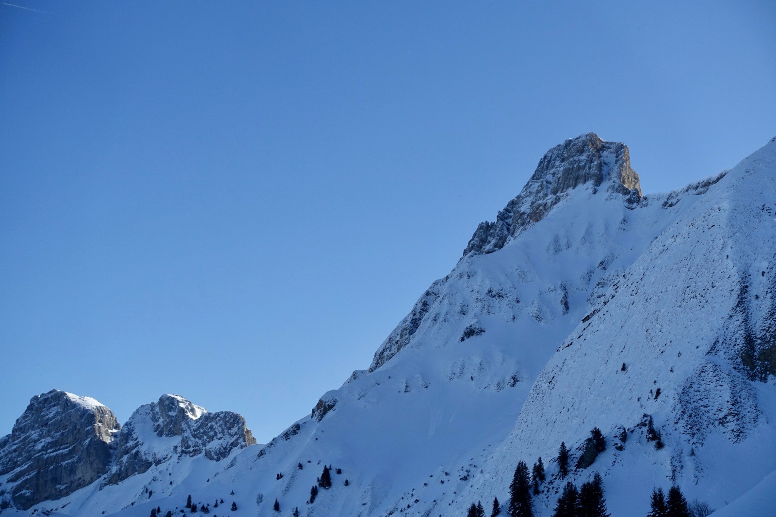 Couloir de la Pointe du Midi tracé