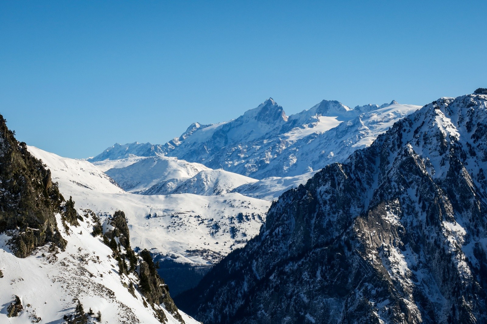 La Meije en montant au col de la Botte 