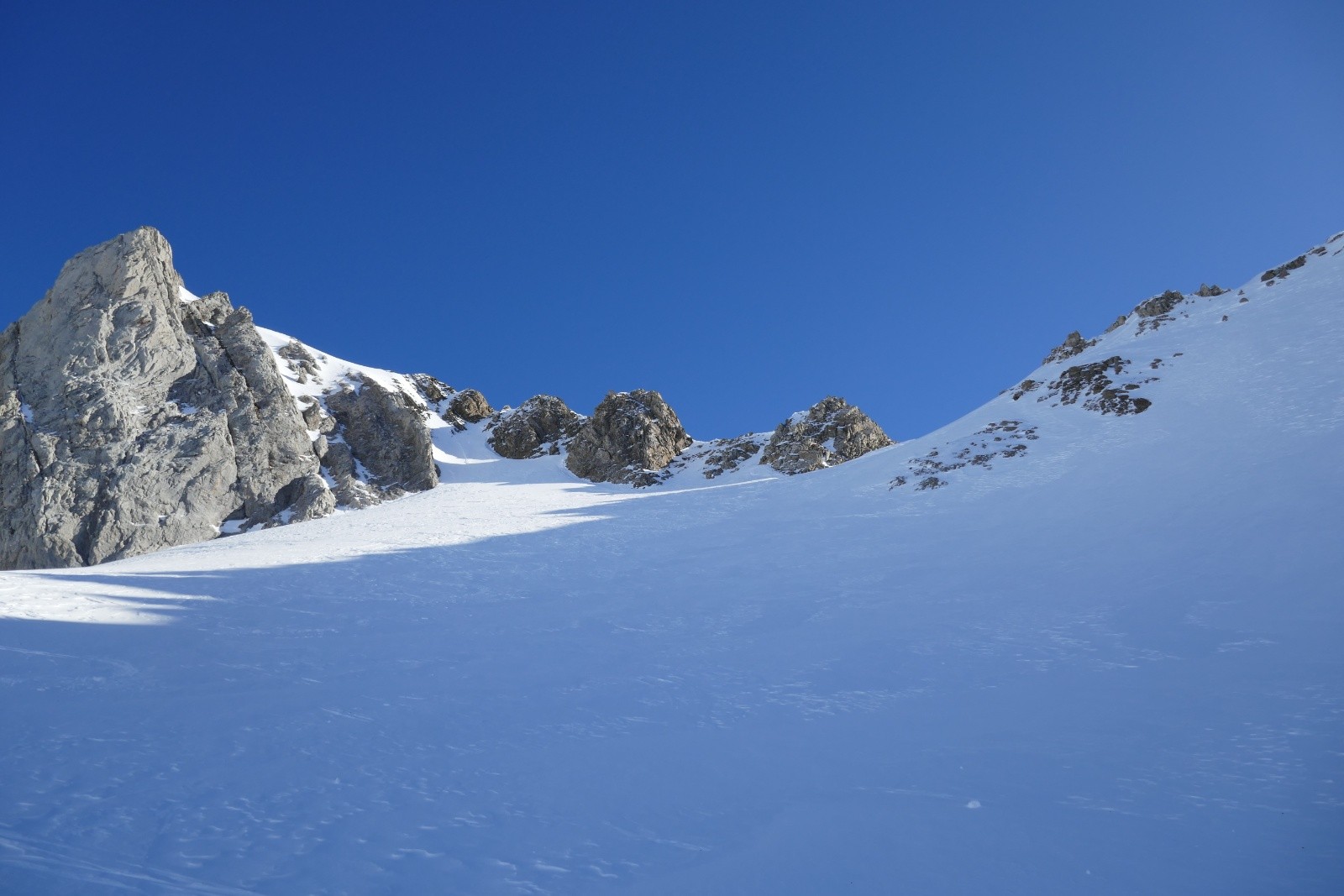 Partie supérieur de la descente 