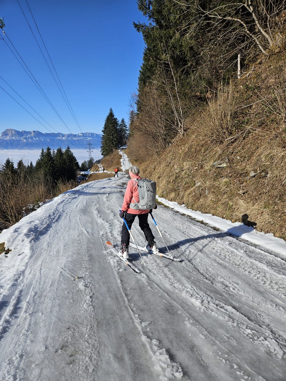 Etat de la route à la descente  