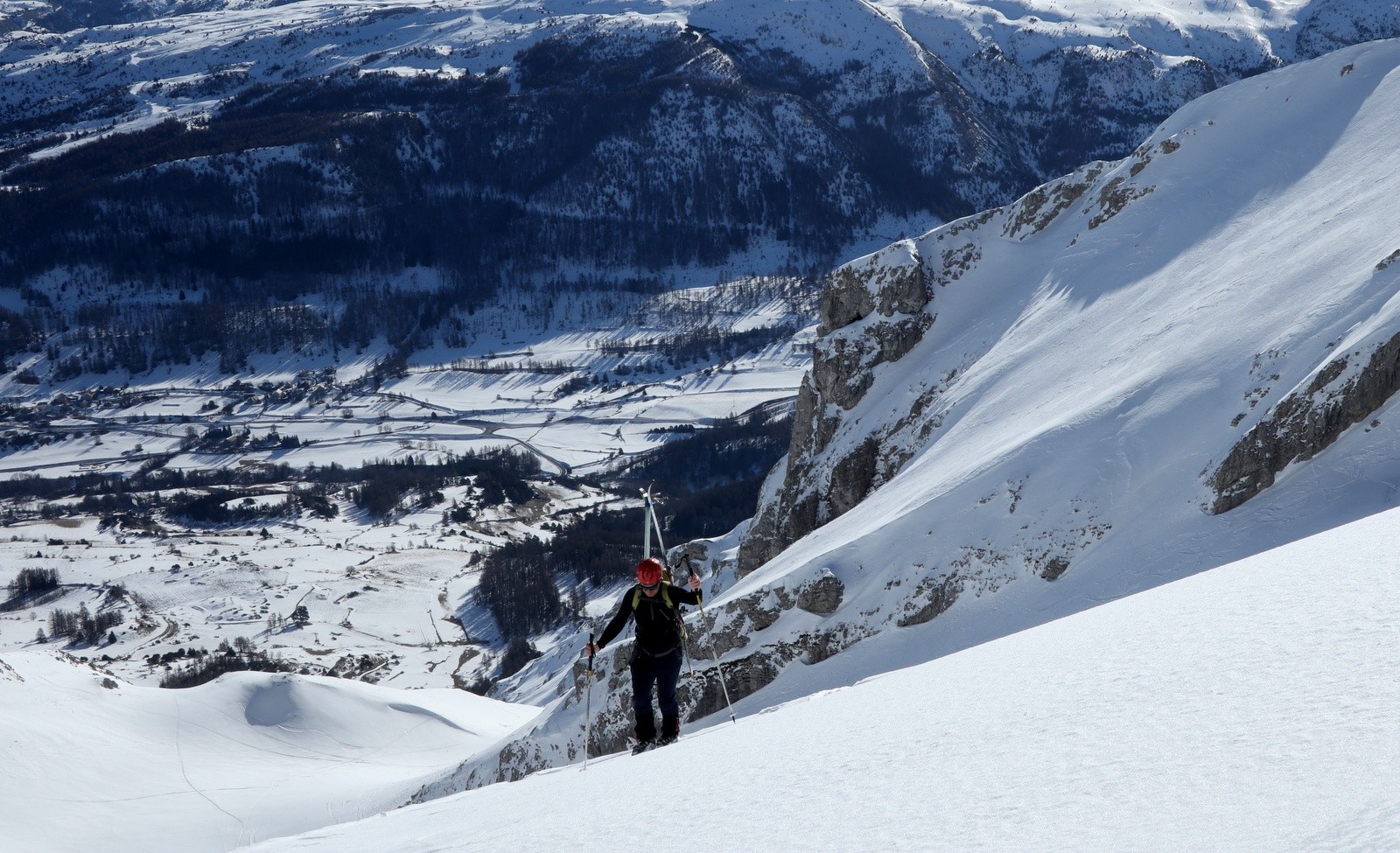 Arrivée à la brèche Sud du Rocher Rond