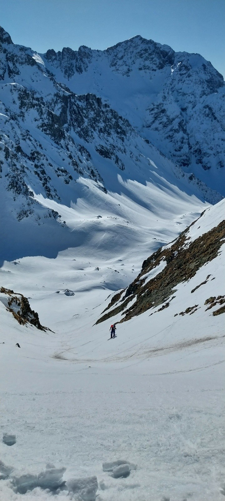 Couloir S du grand Replomb vu d'en haut 