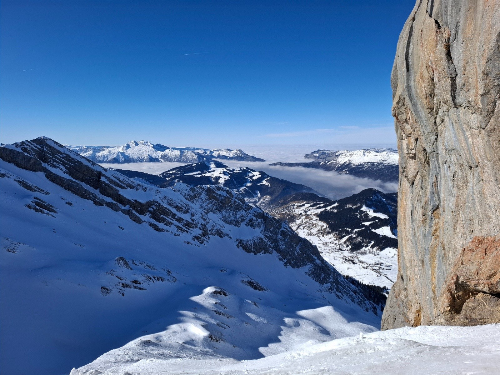 combe grand crêt depuis le trou de la mouche 