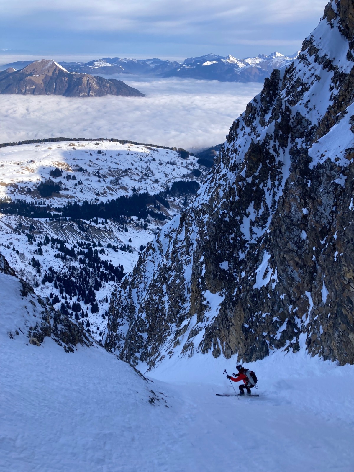 Le couloir avant le ressaut 