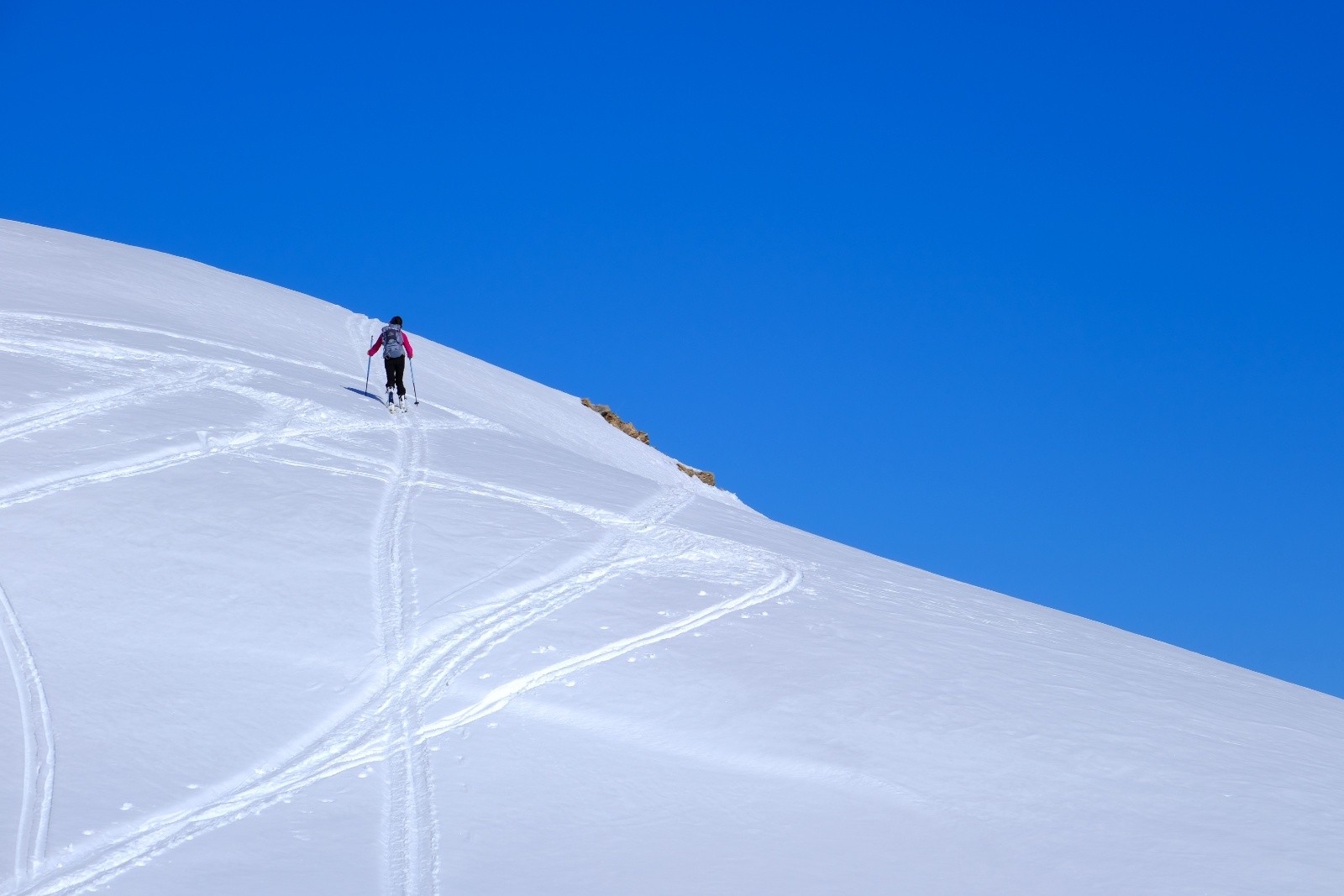 Retour vers le vallon du Crachet