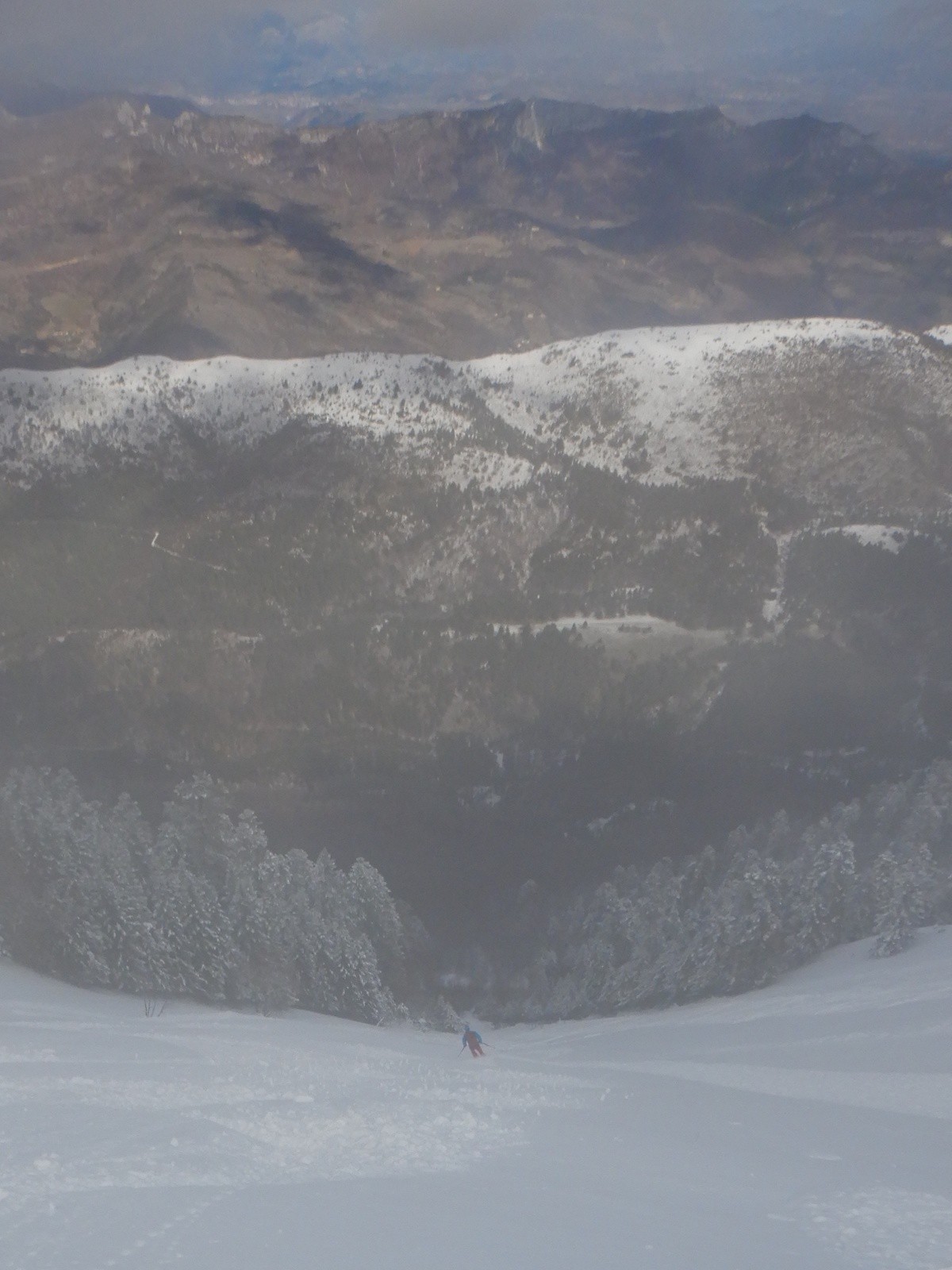 Le Couloir Nord en bonne poudreuse 