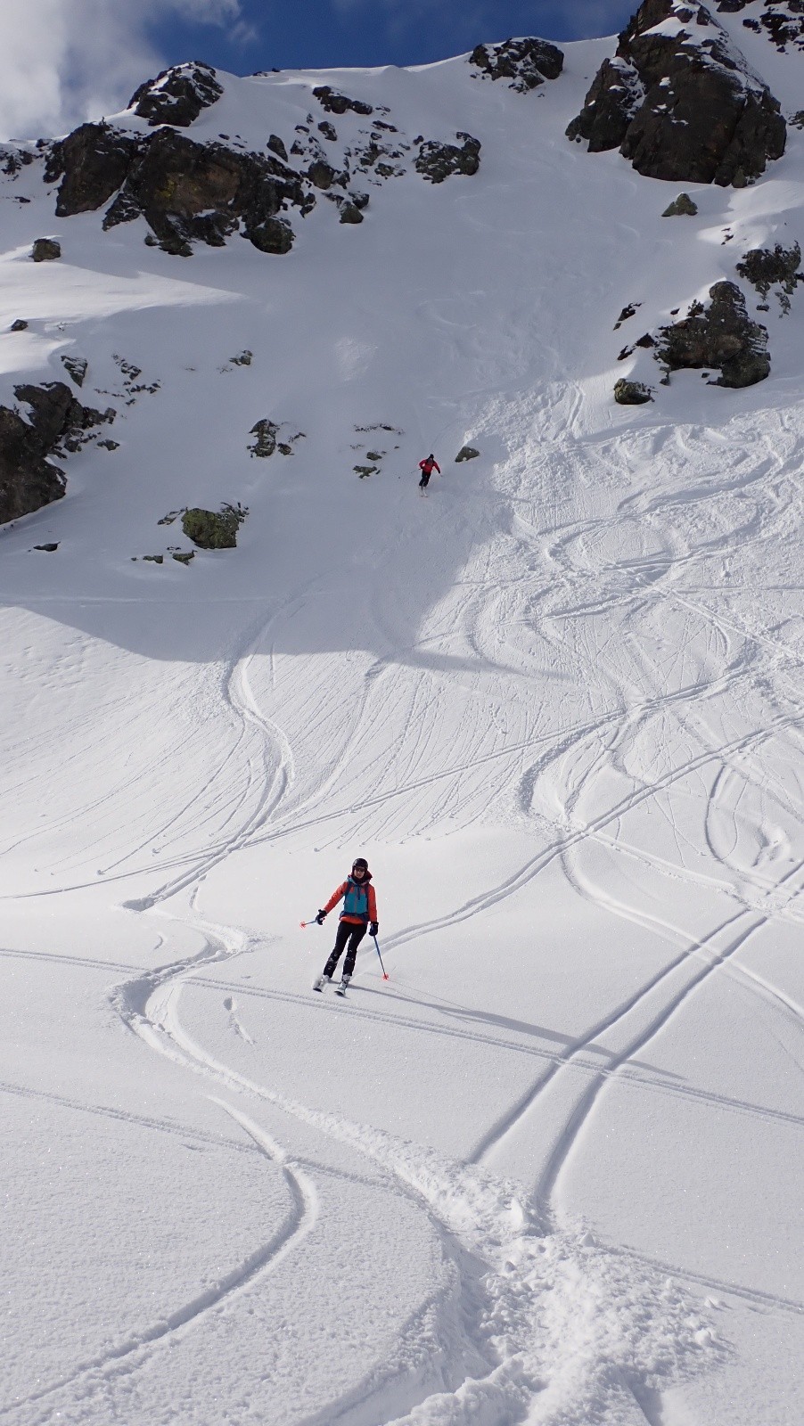 Une partie bien bonne en descente