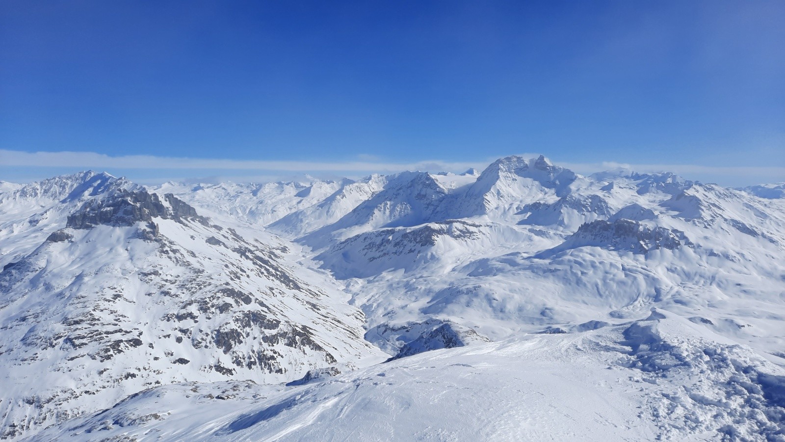 Pointes de Pierre Brune, Vallon de la Rocheure 