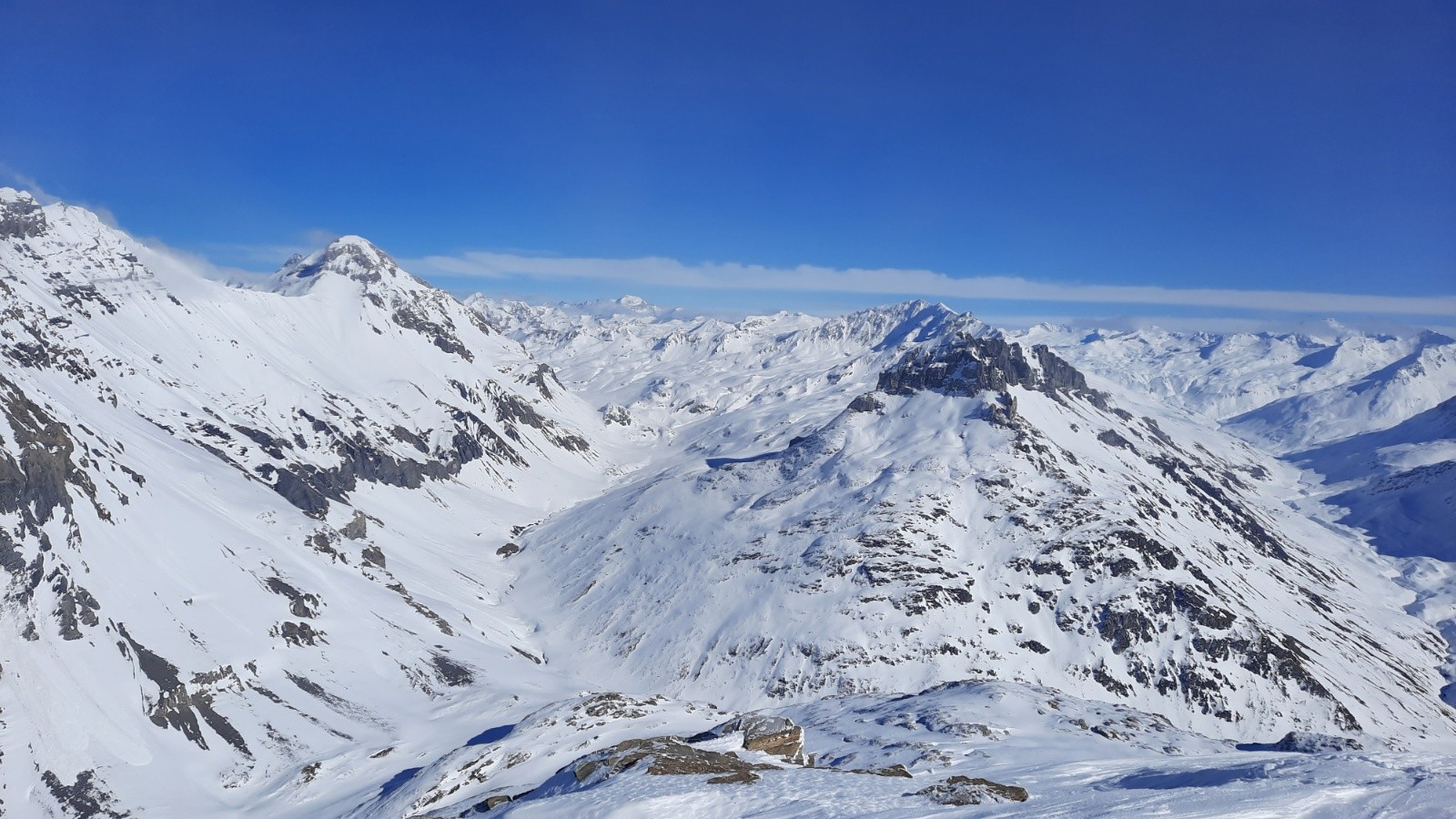 Vallon de la Leisse, Pointes de Pierre Brune 