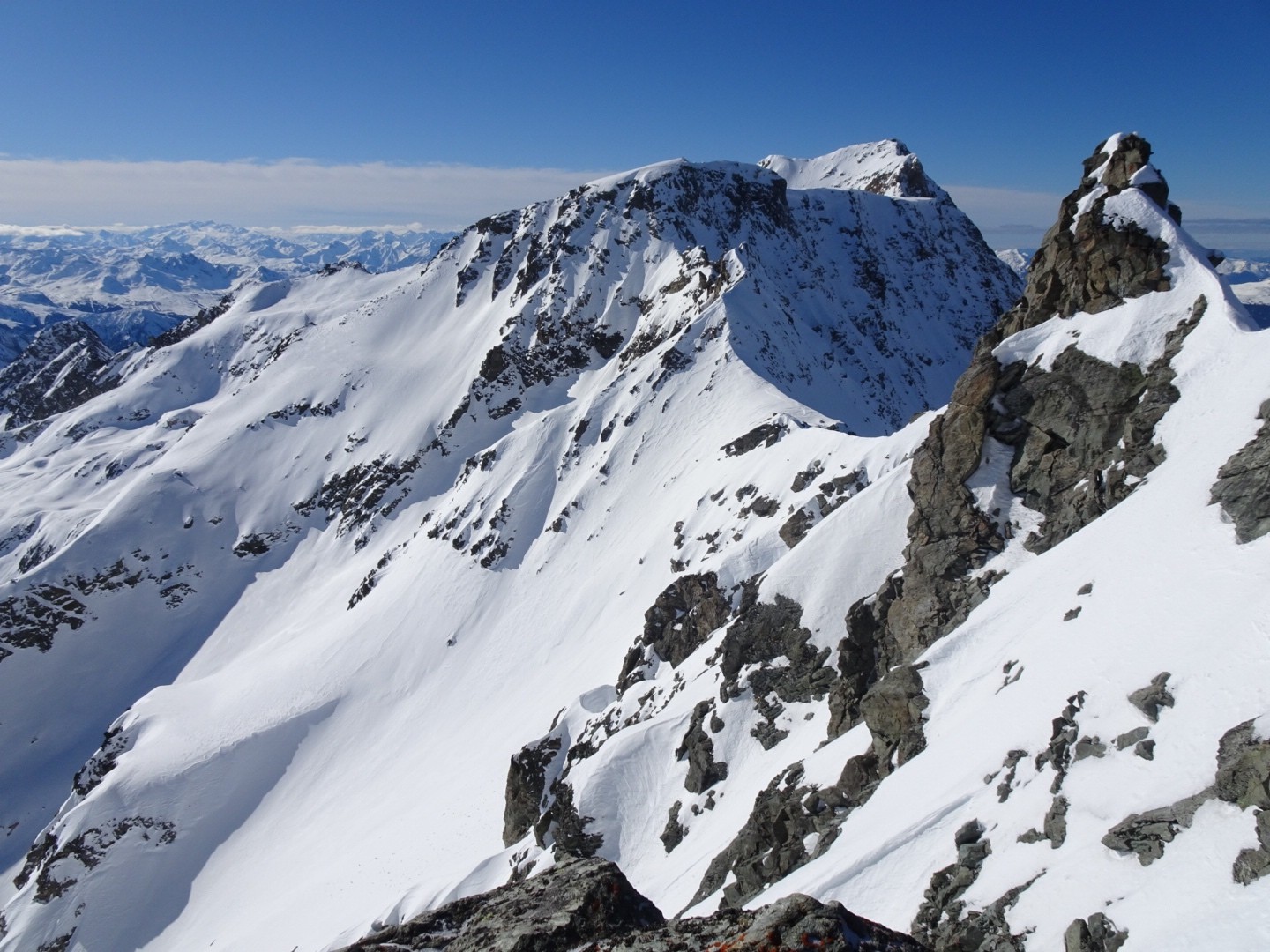 La Pointe de Pichères vue du Dôme 