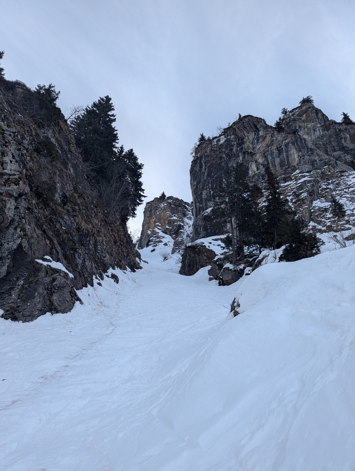 Le couloir vu du bas