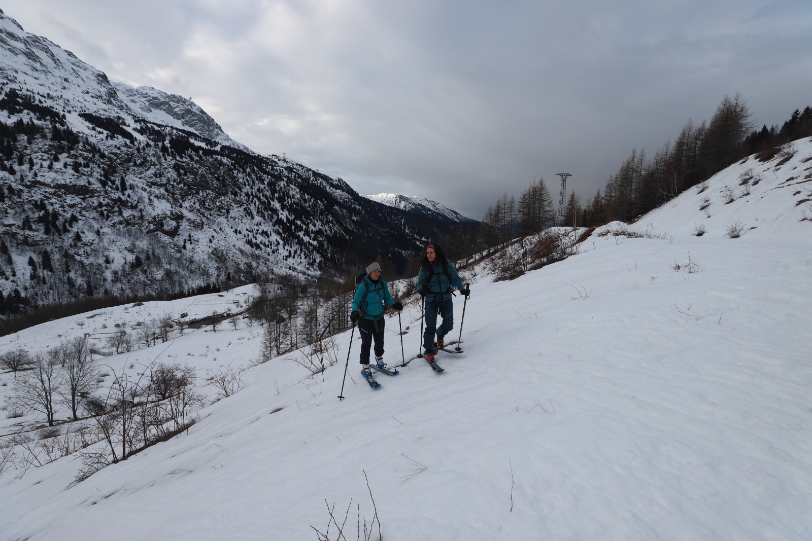  Départ avec enneigement quand même un peu limite