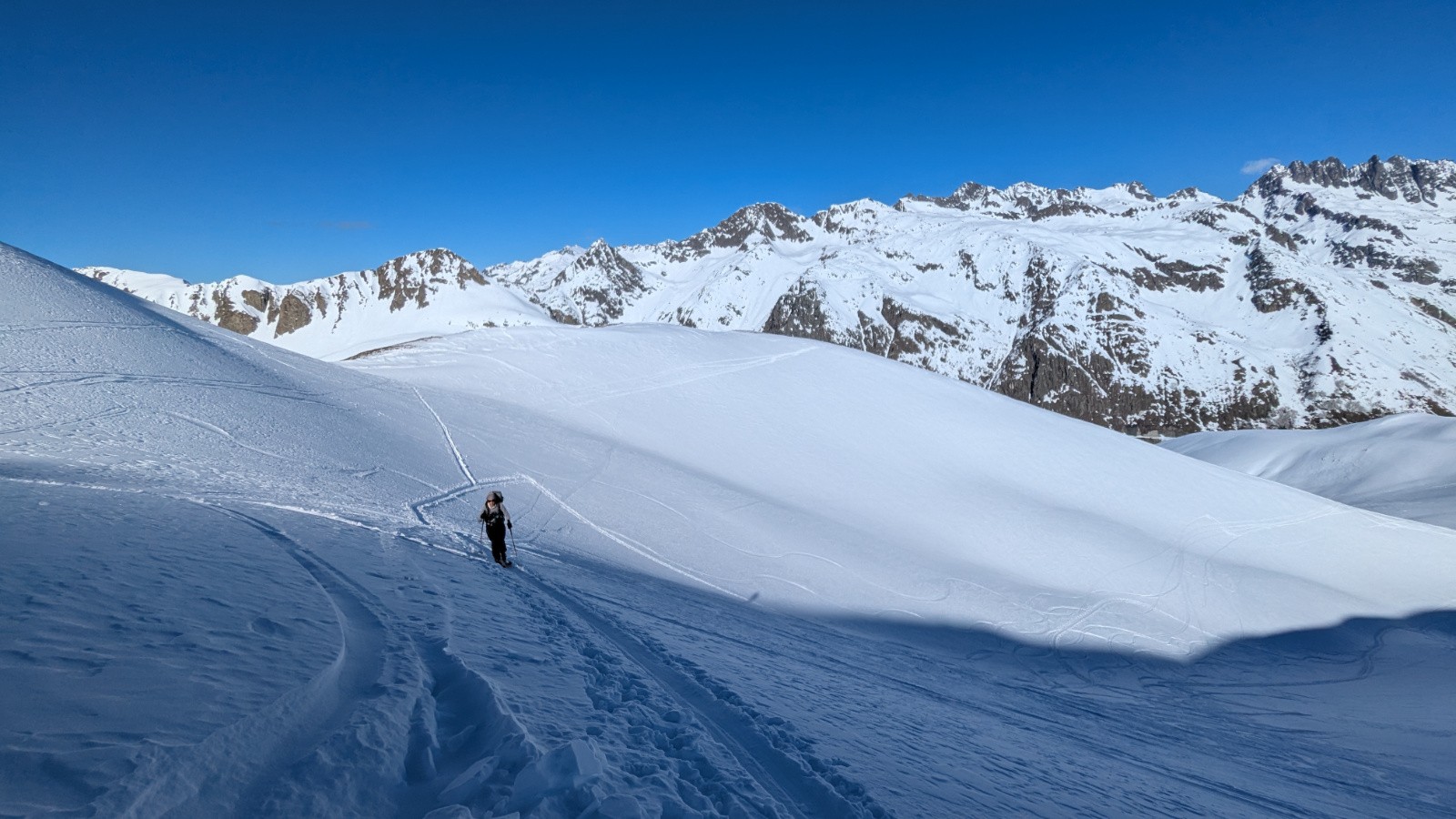 Dans la combe nord des Aiguillettes...