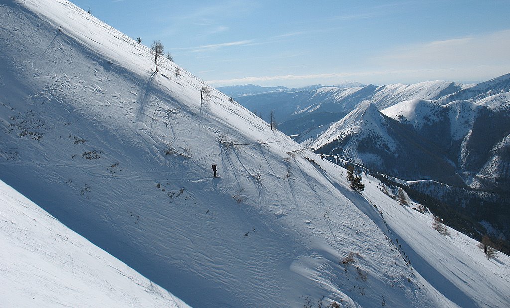 Traversée vers la croupe W-NW