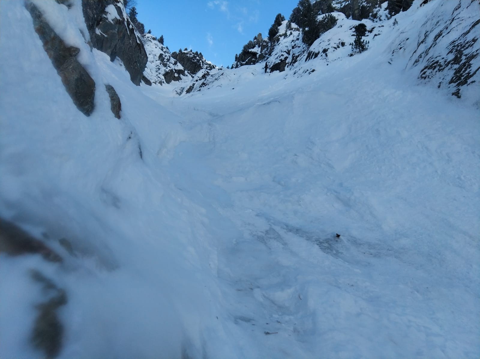 le long passage en glace