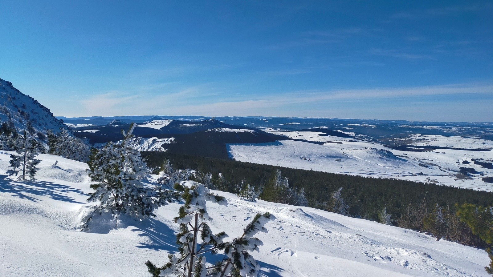  Panoramique le Mézenc, vue vers le S/W