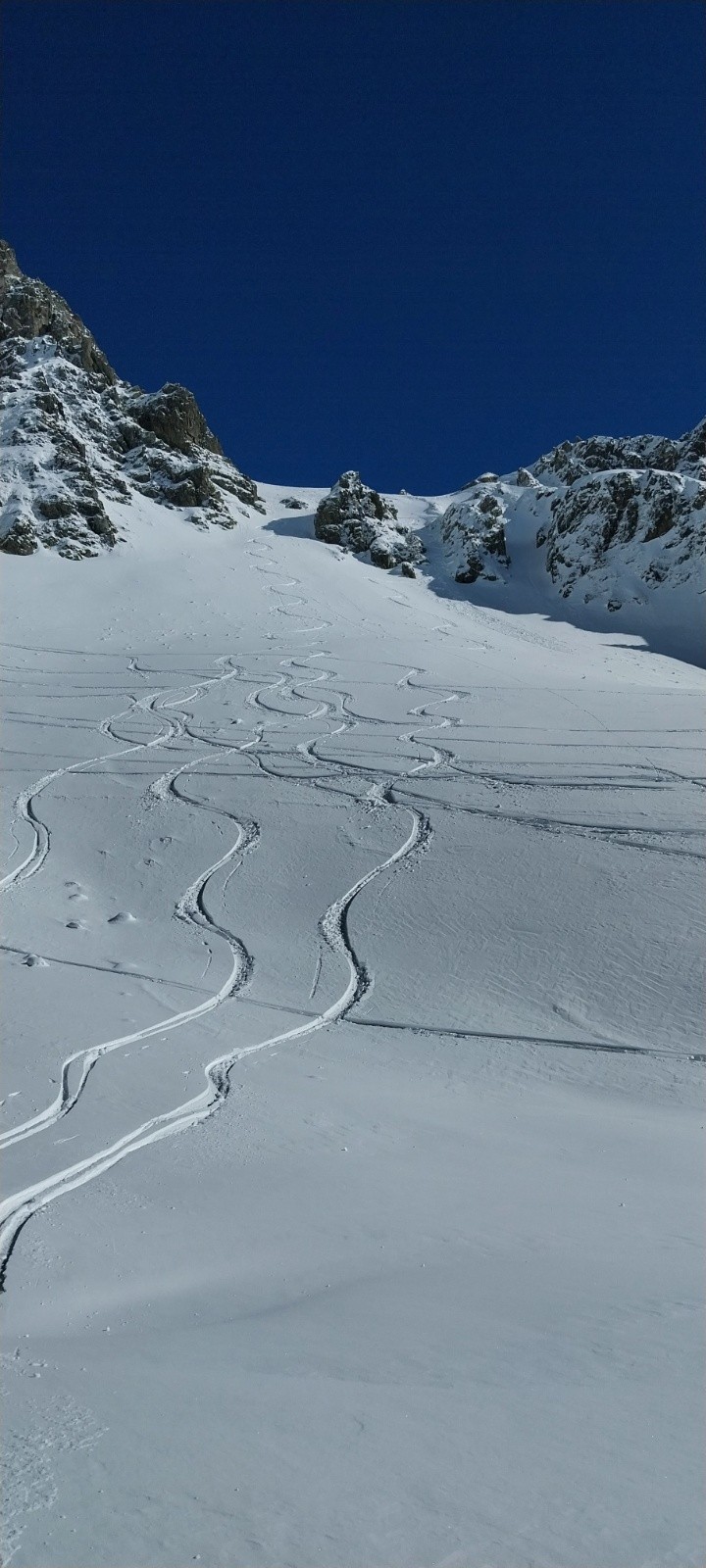 &nbsp;Ma trace sous le col de l'Aigleton&nbsp;