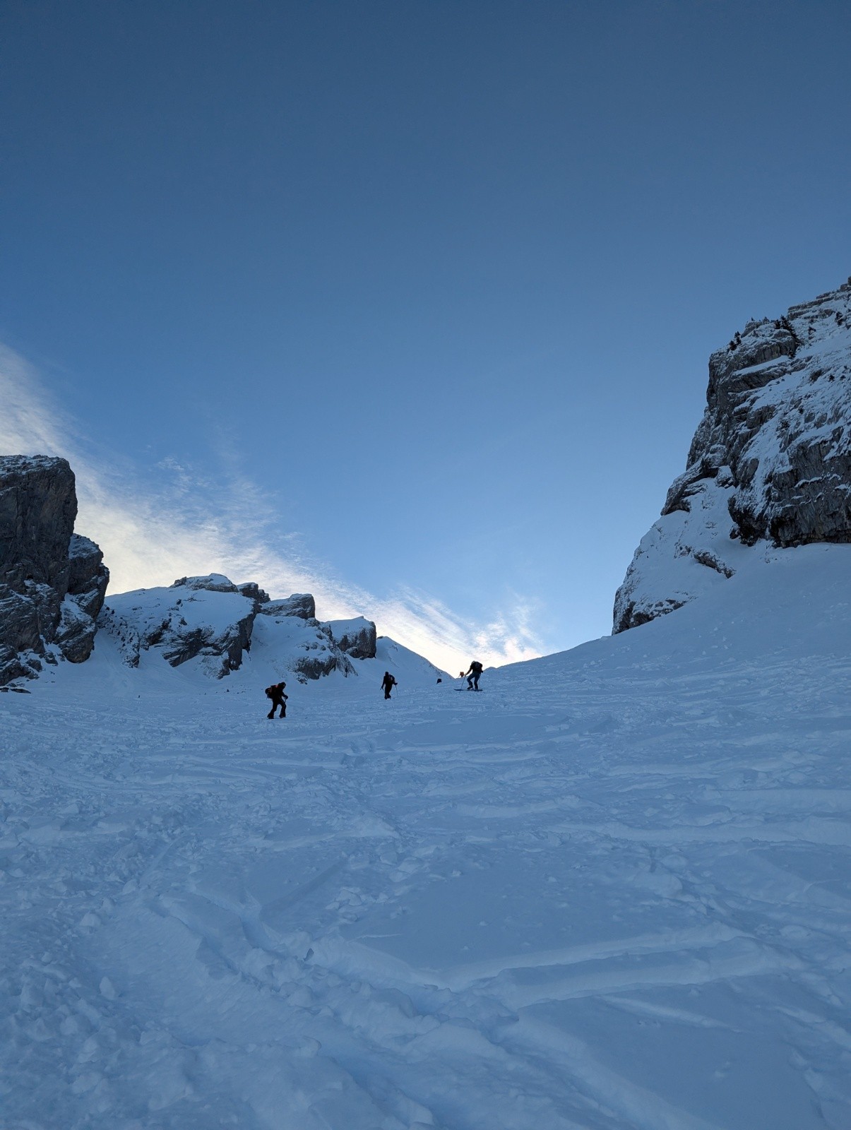 Toujours du monde dans Paccaly, par contre la trace ...