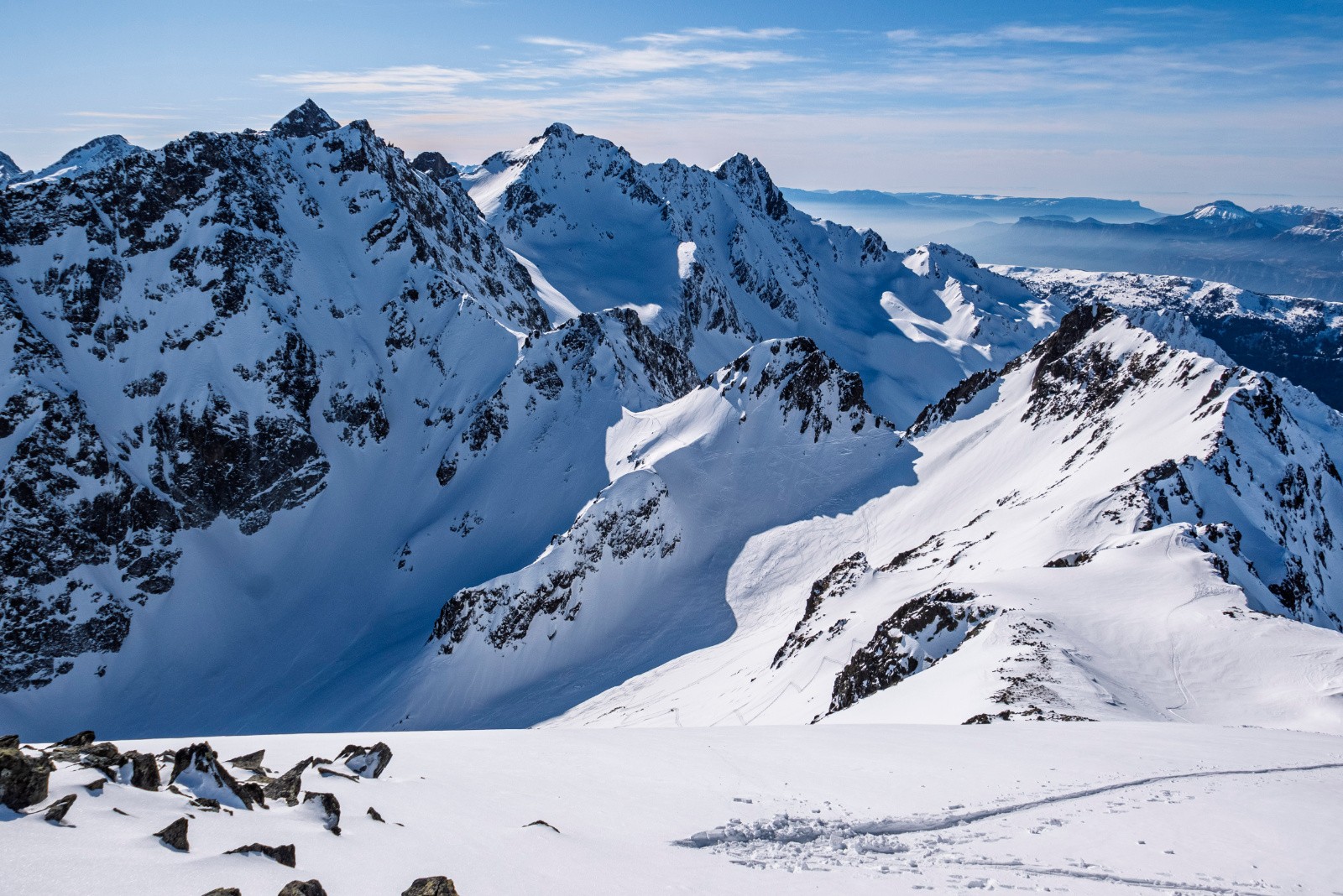 AU sommet, regard en arrière