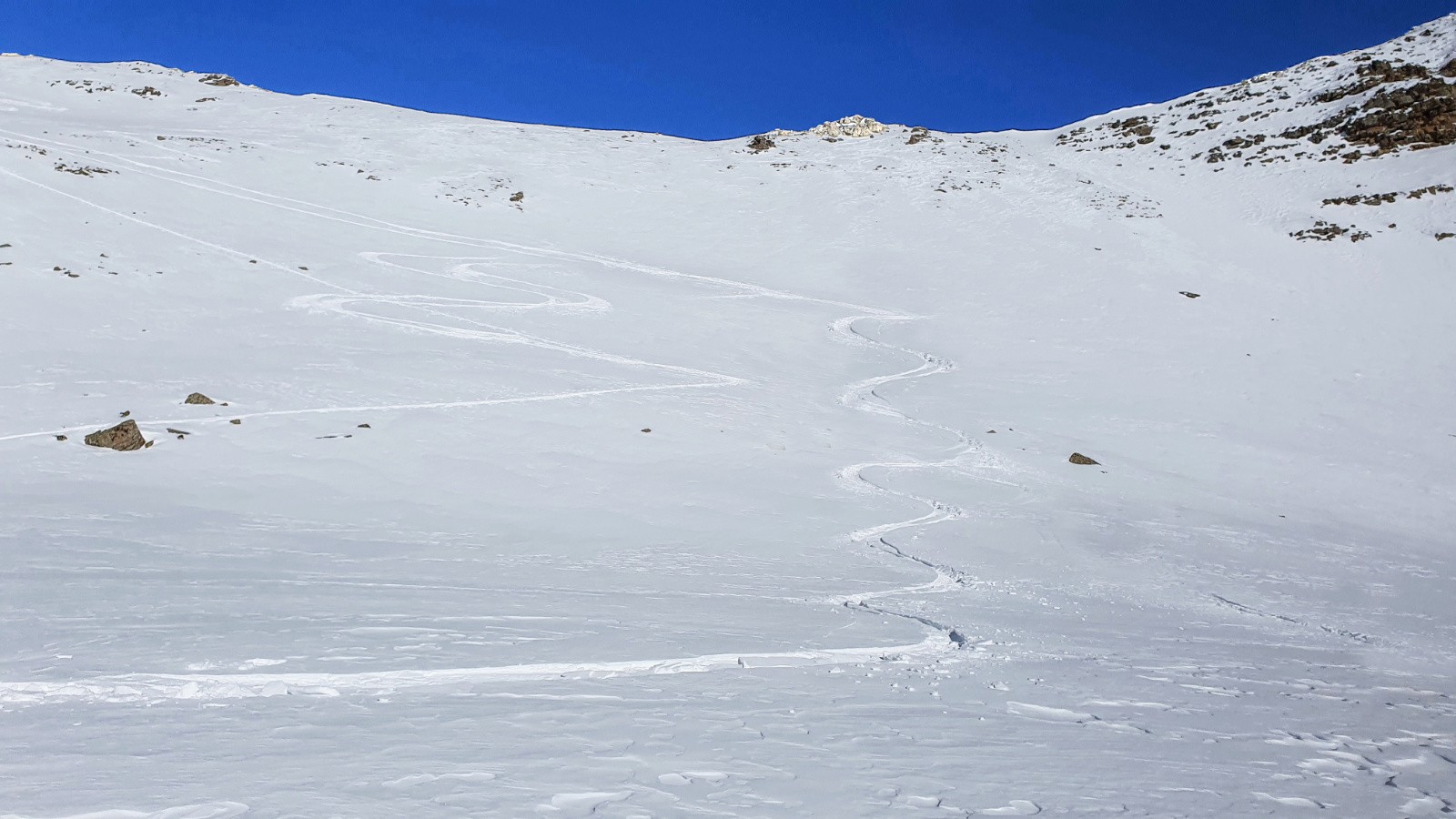 Descente face sud de la Crête de Jallatier