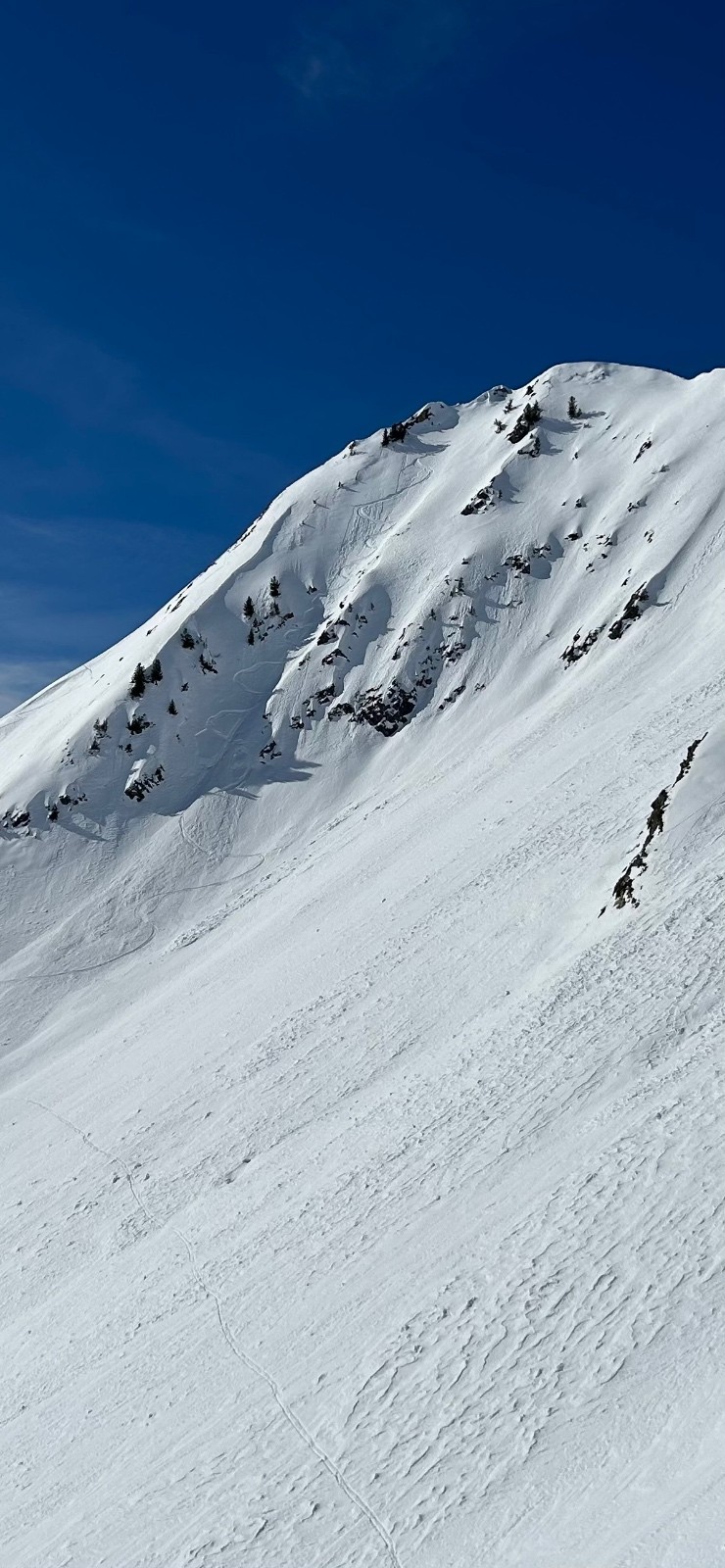 Couloir du jour vu du bas 