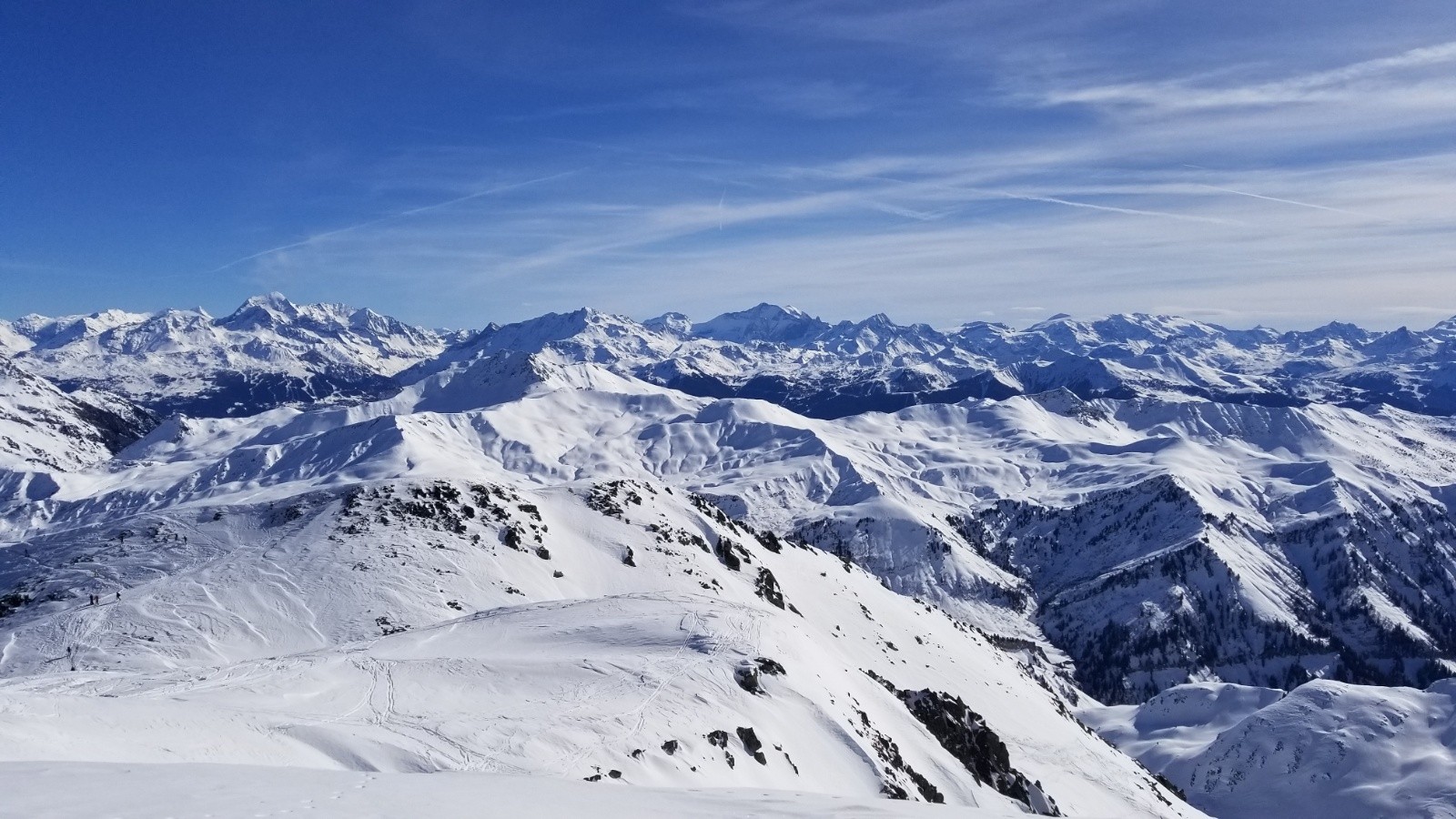 Vue depuis le sommet sur la Vanoise