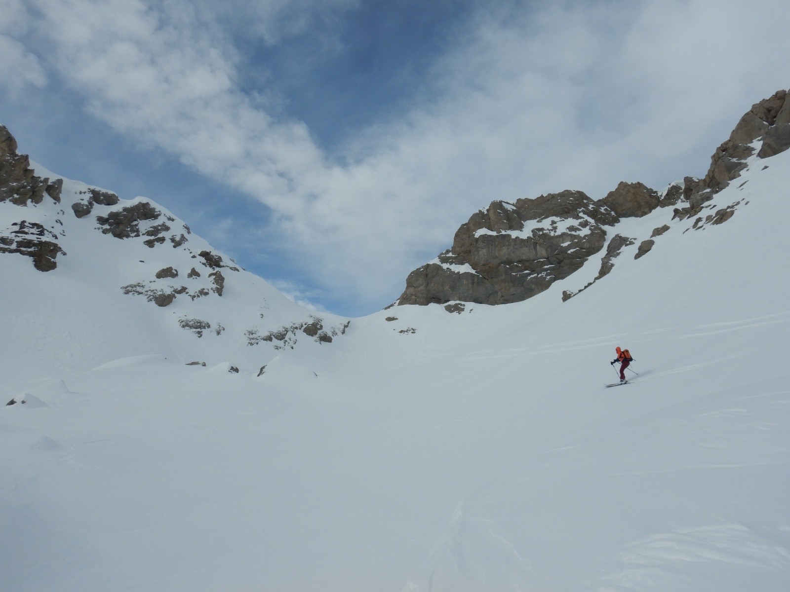 Descente du col du Lauzon, versant Est