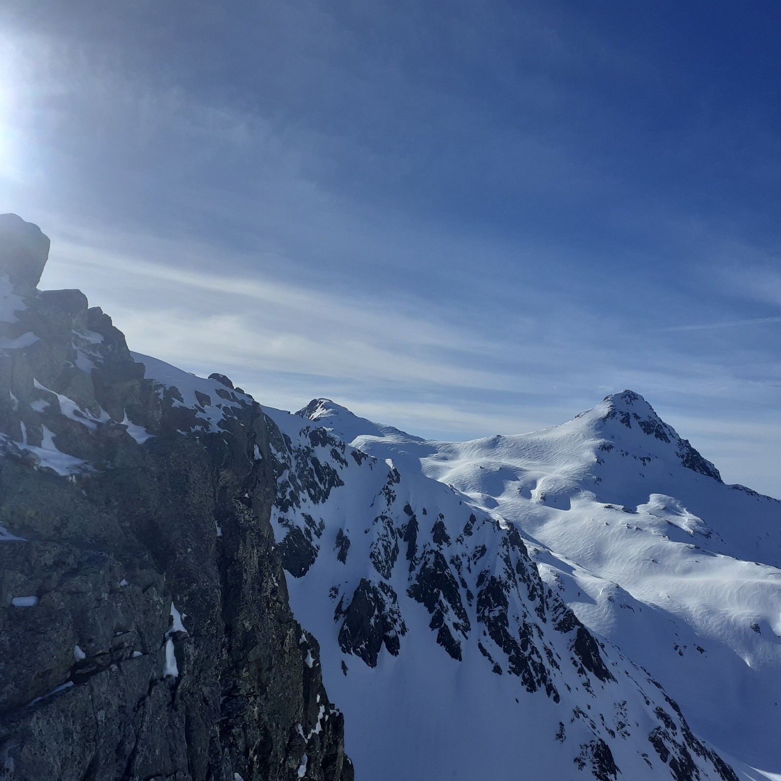 A la Brèche, vers les Rocher Blanc et Badon