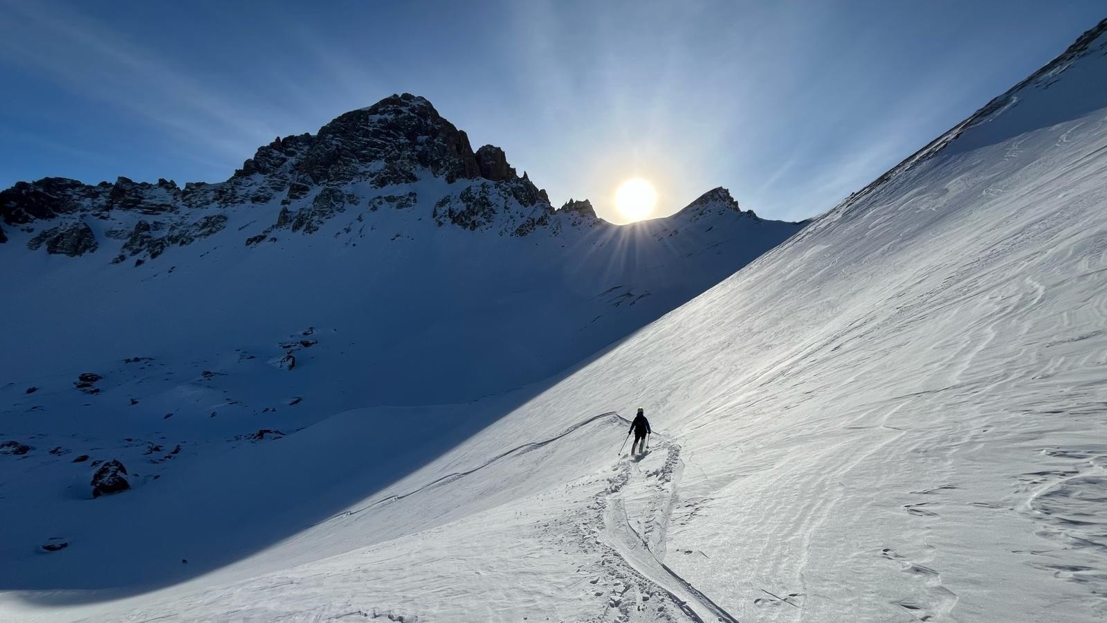  J2 première descente sous les crêtes du Galibier