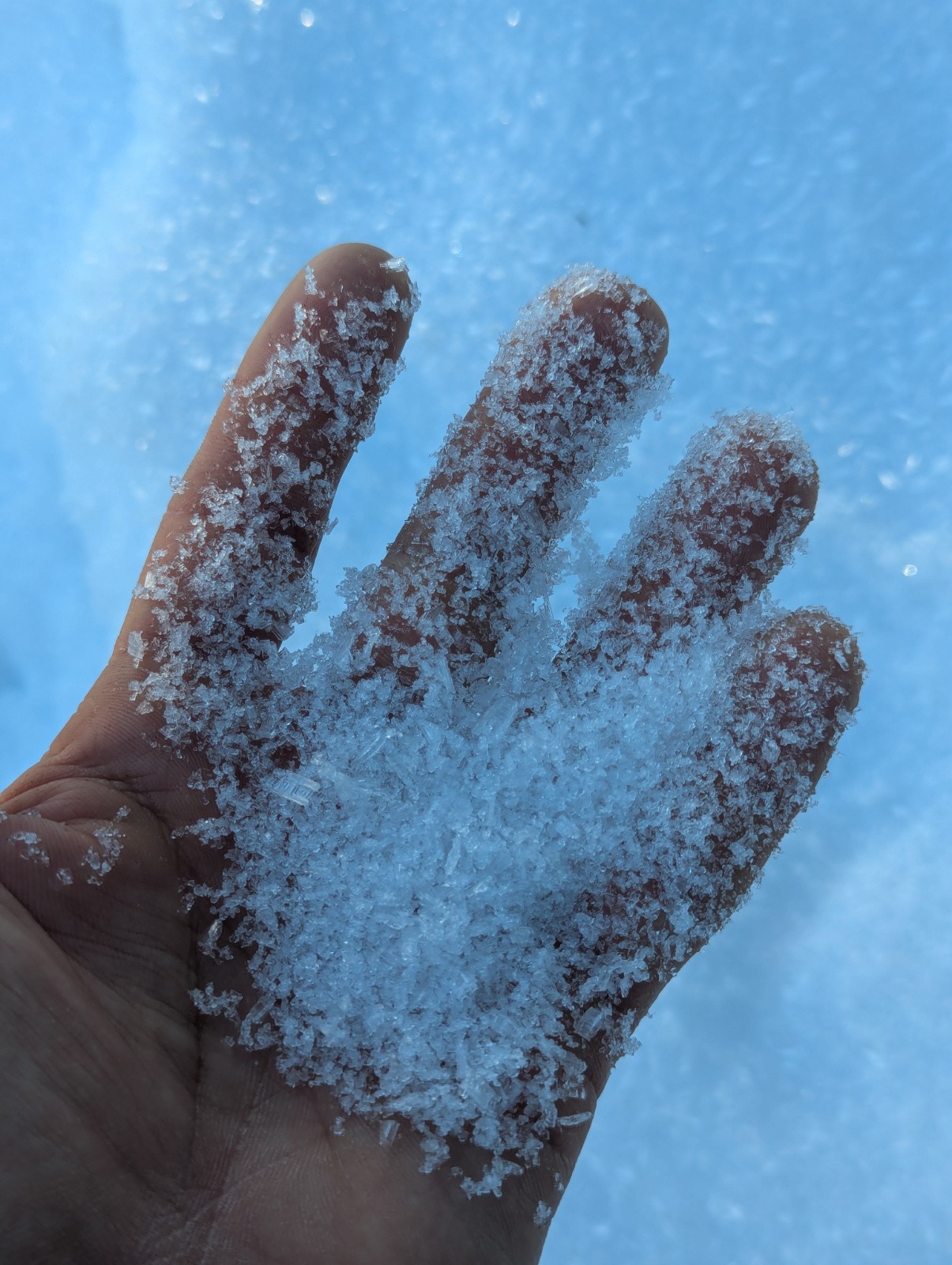 Gros givre de surface