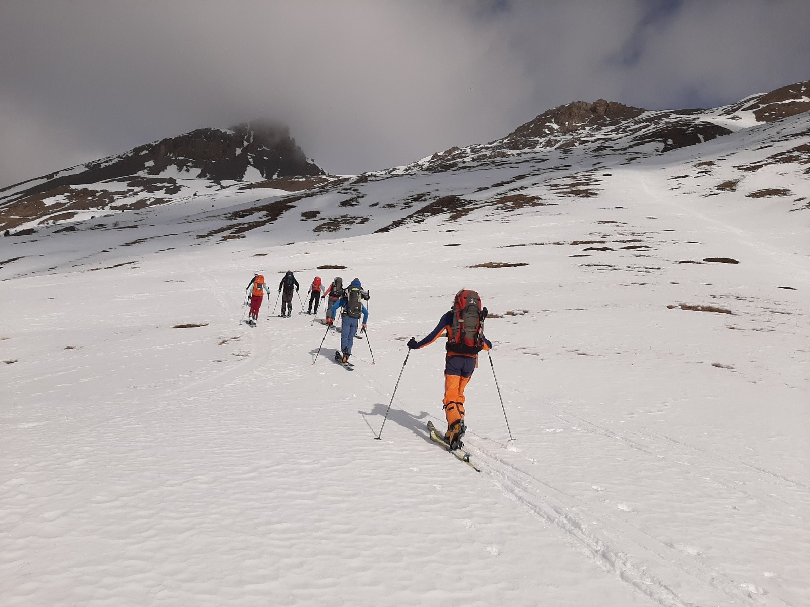 Montée au col d'Estronques