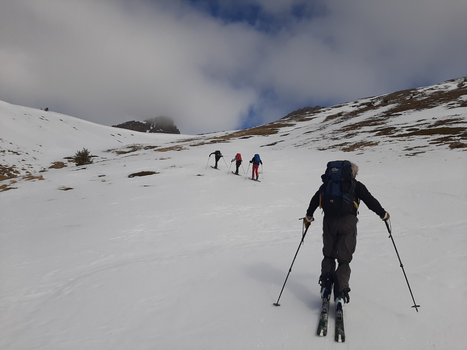 Arrivée au col d'Estronques