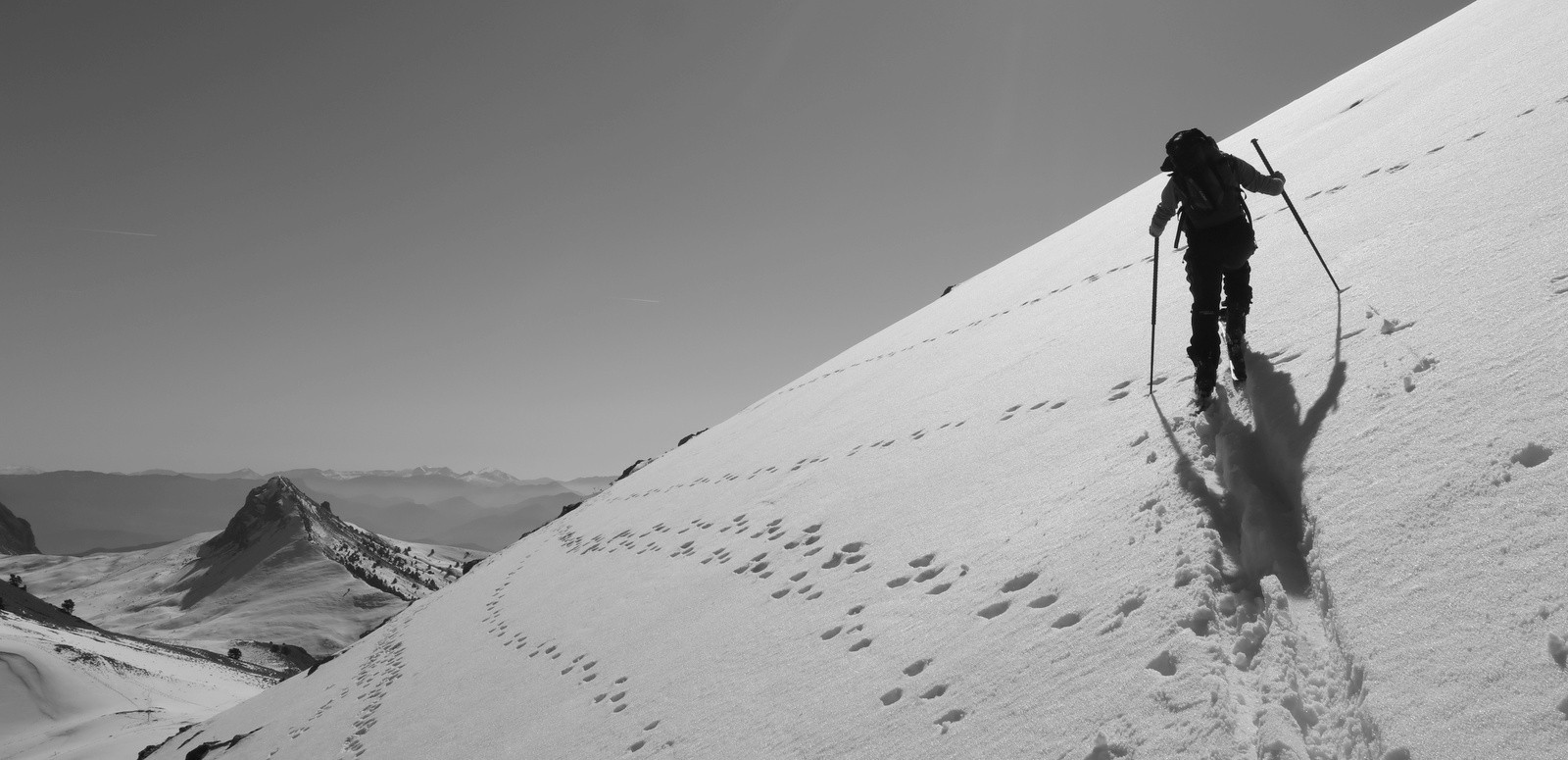 Au dessus du Col de la Croix de Veyre