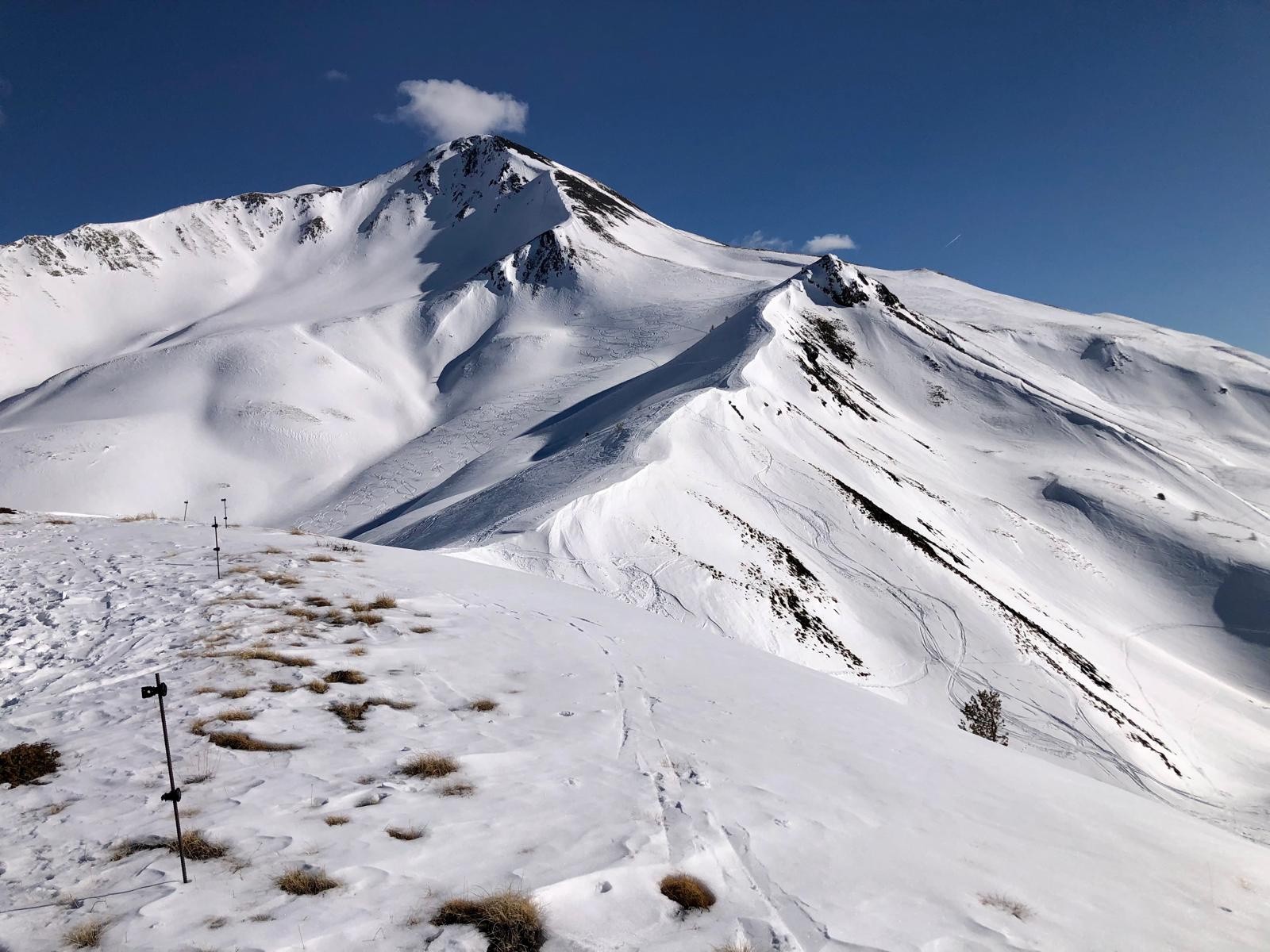 crête de Chatelret sur fond de Paneyron depuis le point 2448 (3eme montée) 