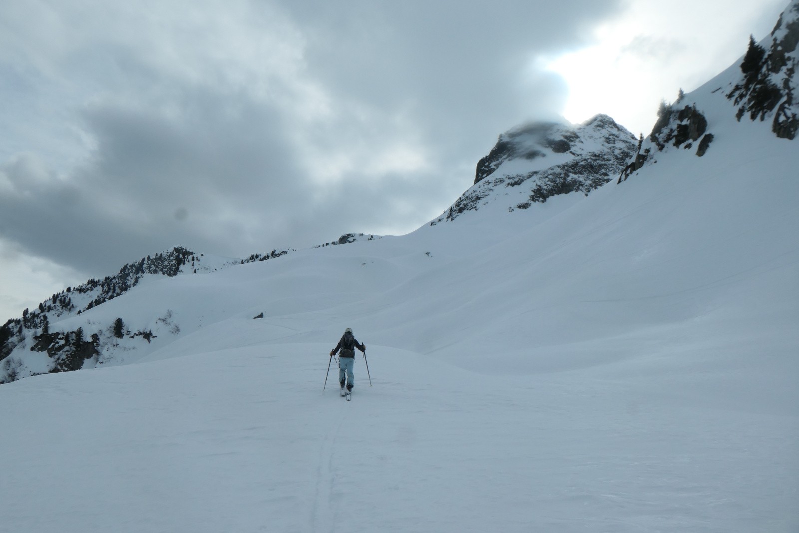 Remontée sur Bronsin 