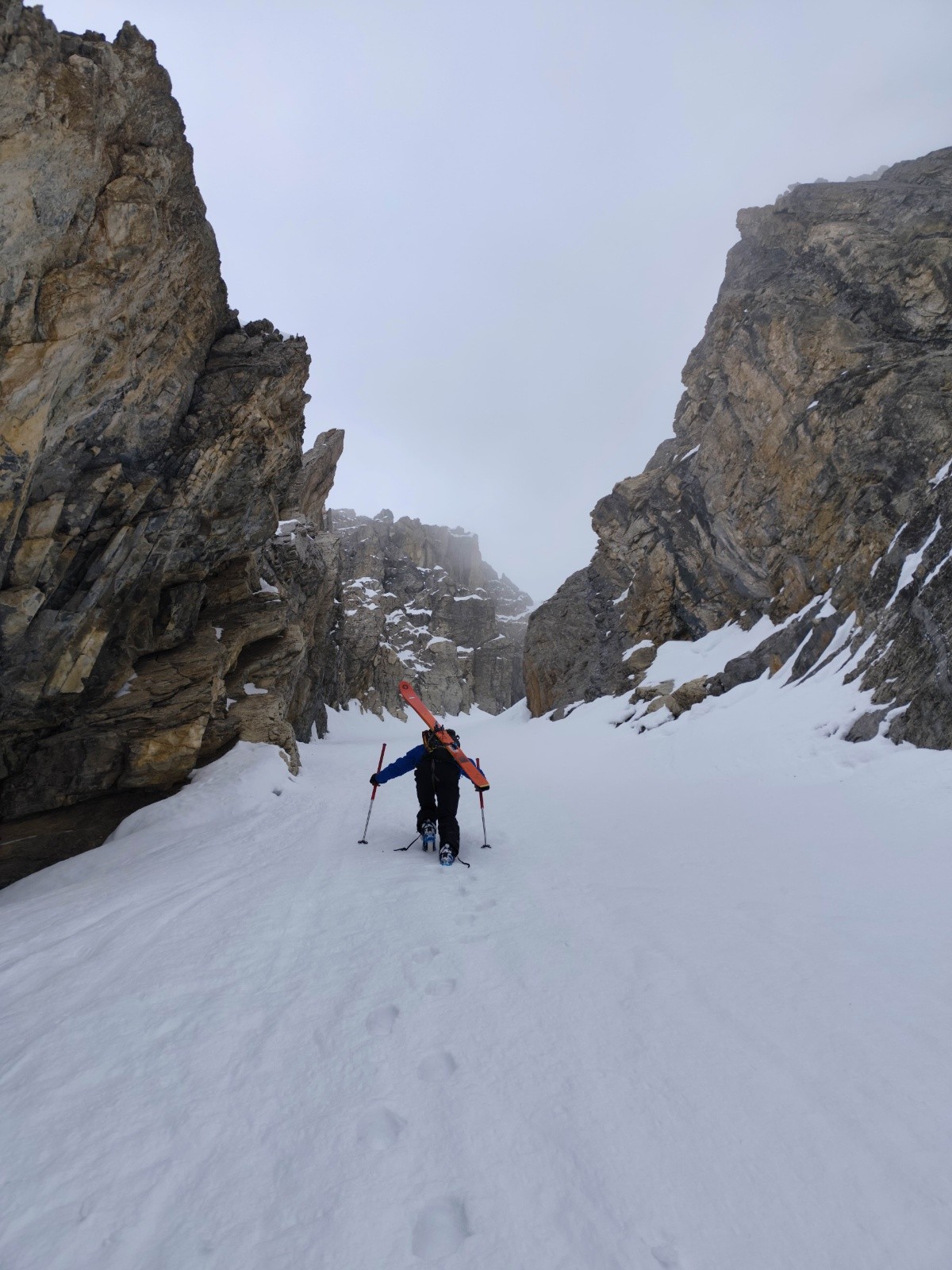 Montée à la brèche supérieure N