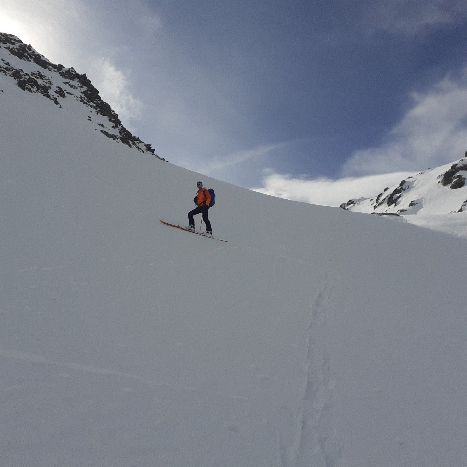 Fred  avant le col du Sambuy