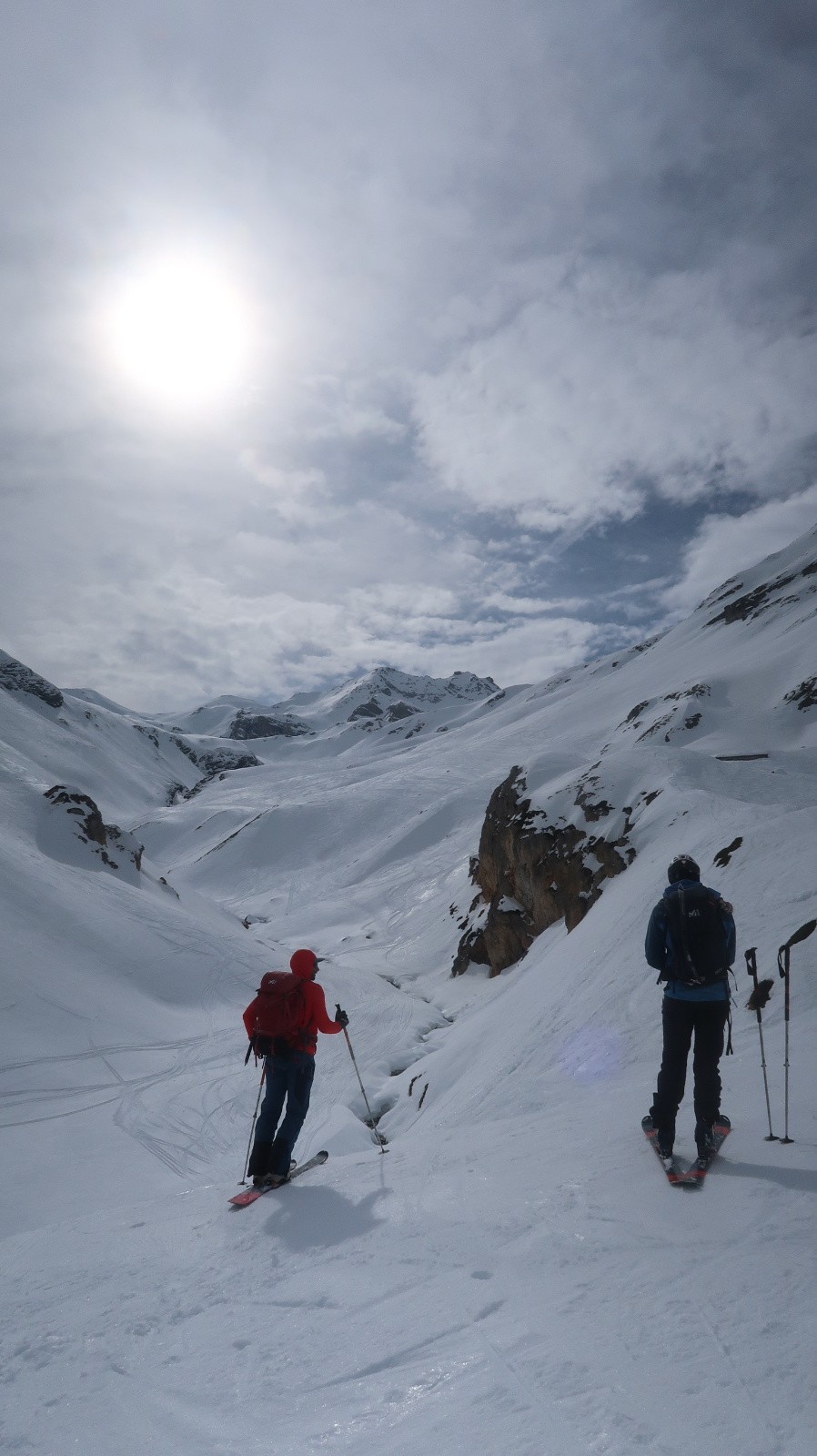 Fin descente Sana, avec le soleil..