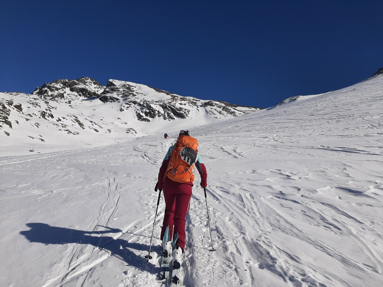 montée au col Blanchet 