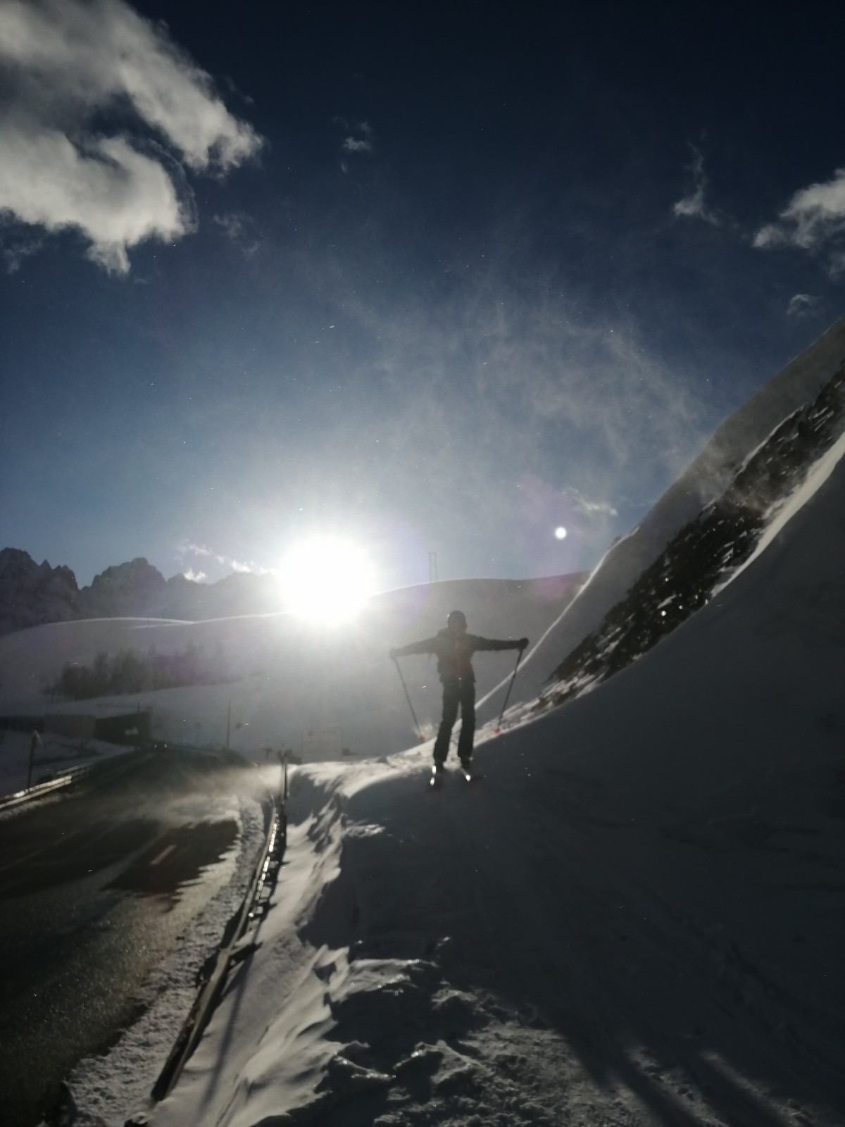 Dernier soleil au parking