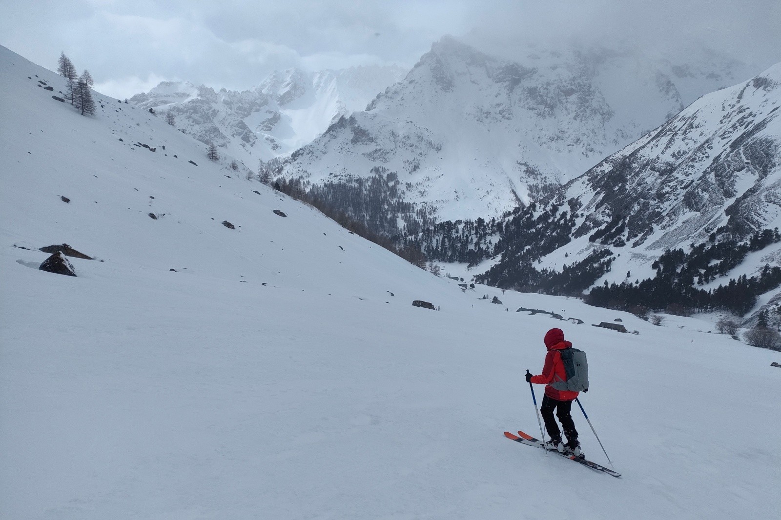 Redescente vers la vallée  