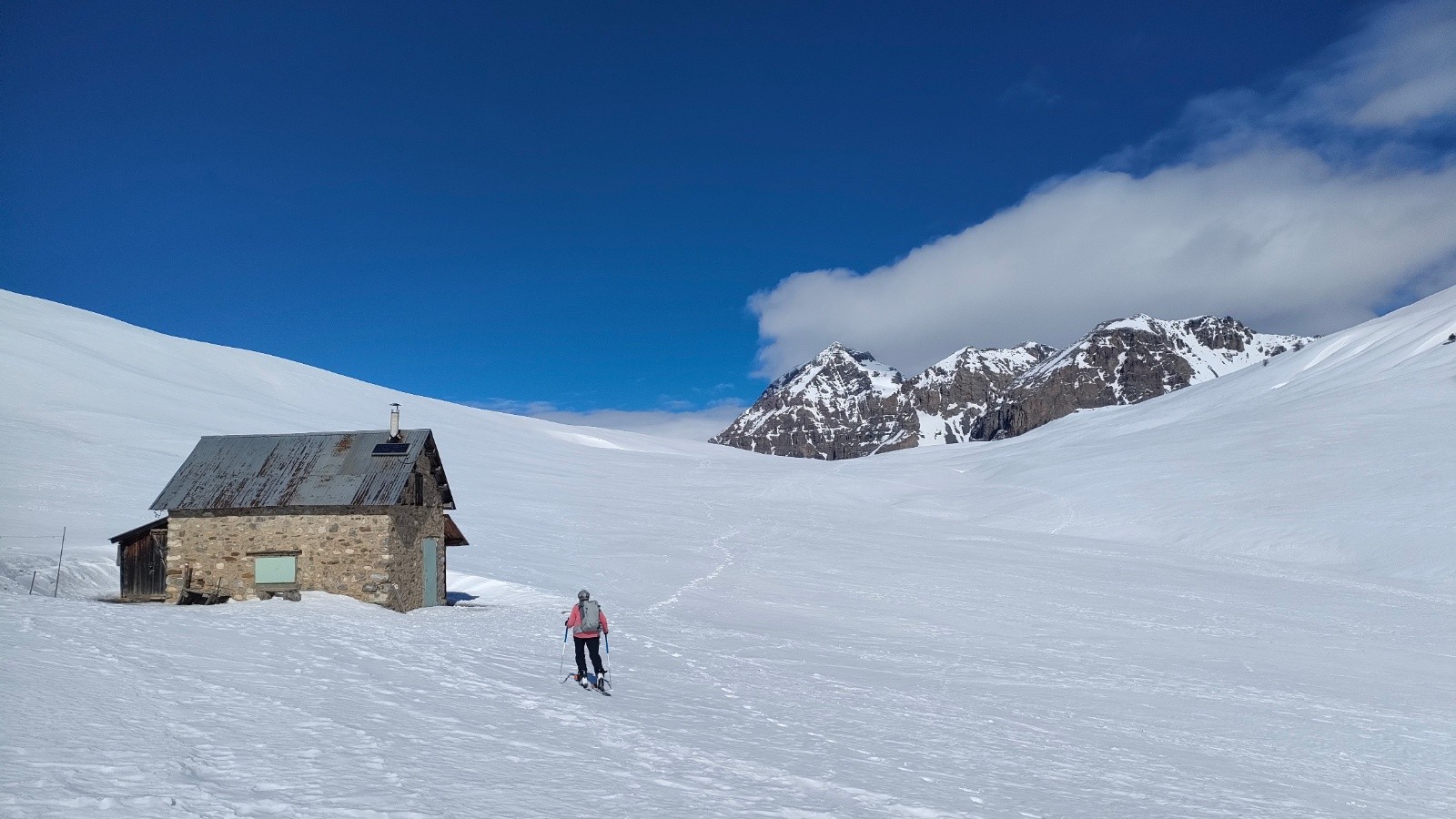 On arrive à la cabane des Thures  