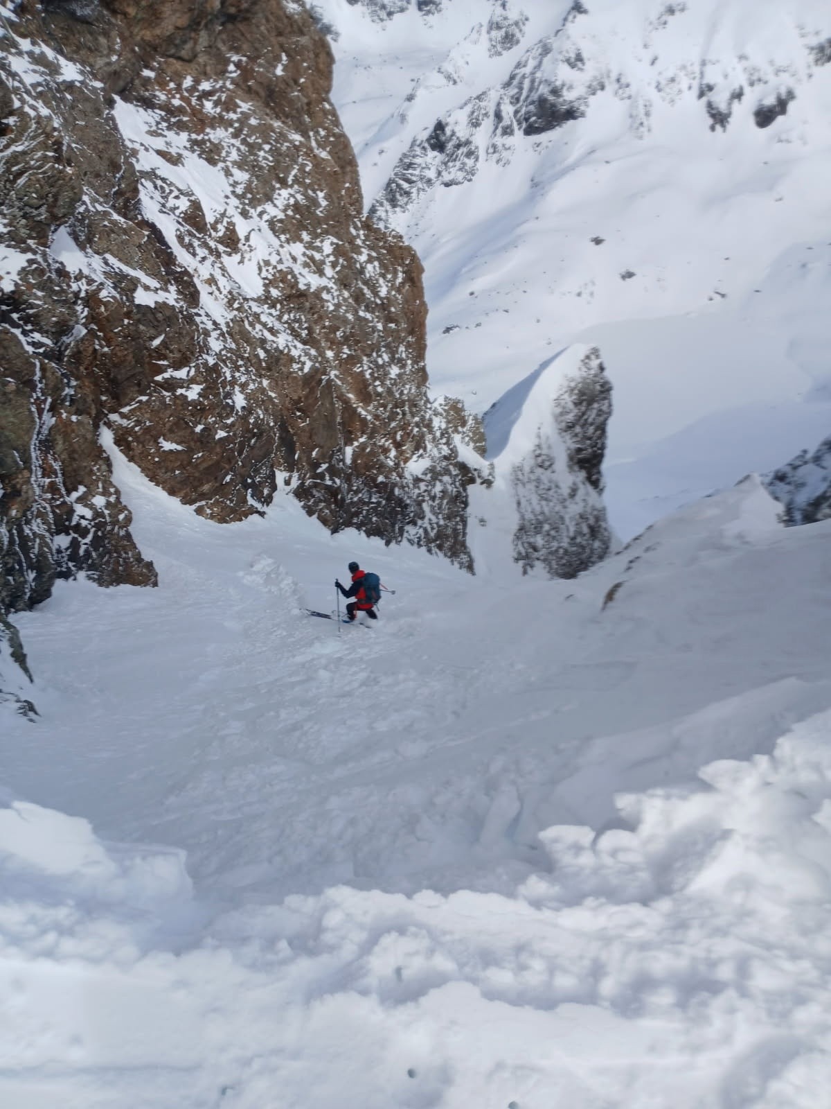 moi dans le couloir du col du lac blanc&nbsp;