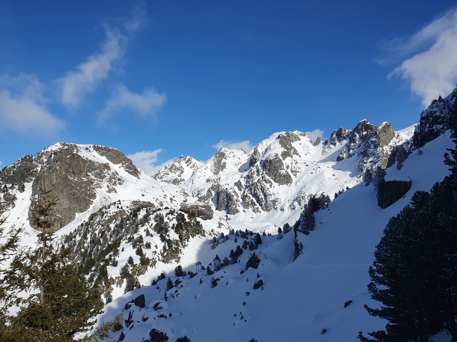 du Sorbier à Jasse Bralard, et l'Eulier, un enneigement correct