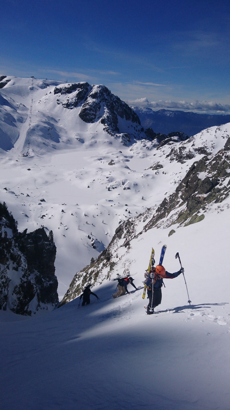 Fin du couloir de montée pour la combe de vaudaine.